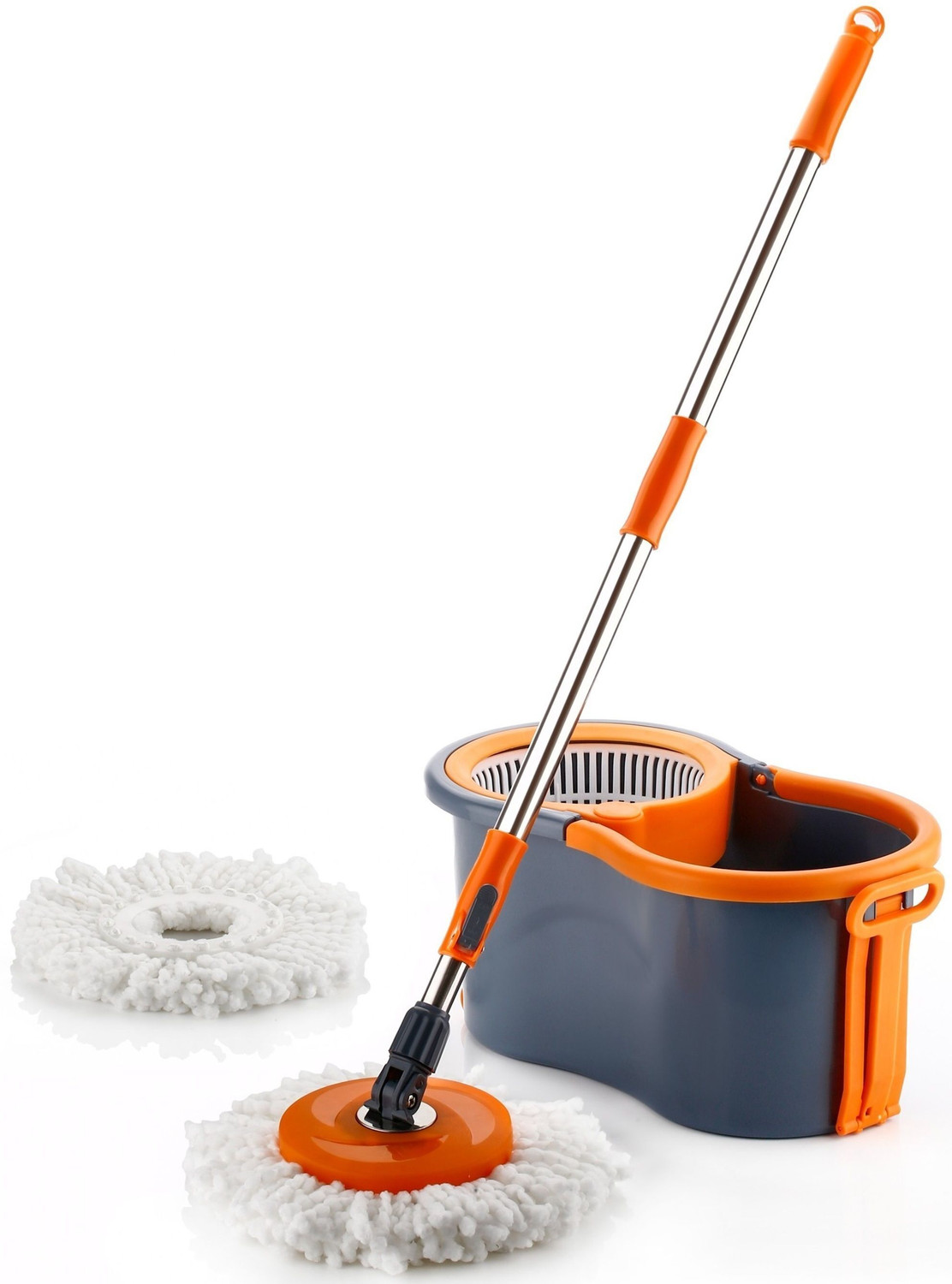 Image of Flipkart SmartBuy Gamma with 360 Spinner 2 Microfiber heads & Twin Bucket Head and Refill
