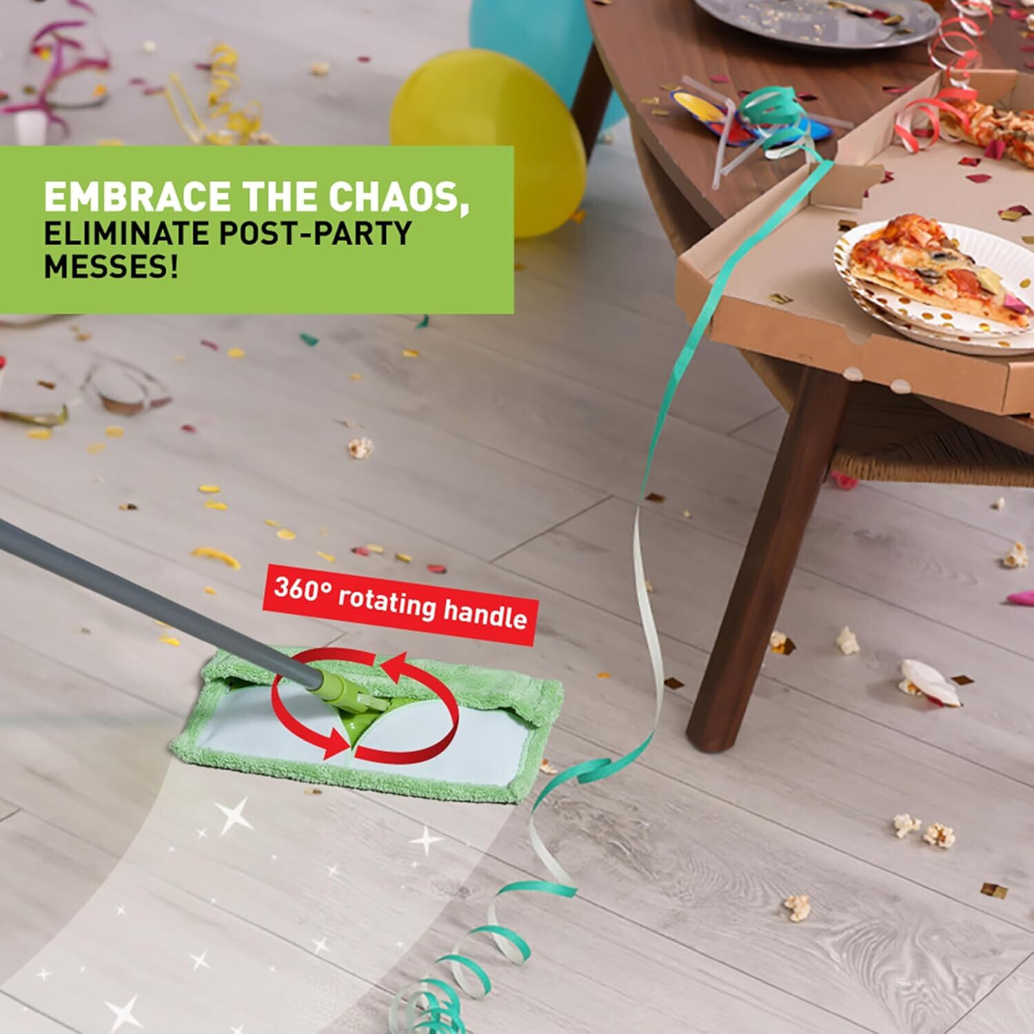 Image of Scotch-Brite Multi-purpose Microfiber for Dry & Wet Cleaning Flat Mop