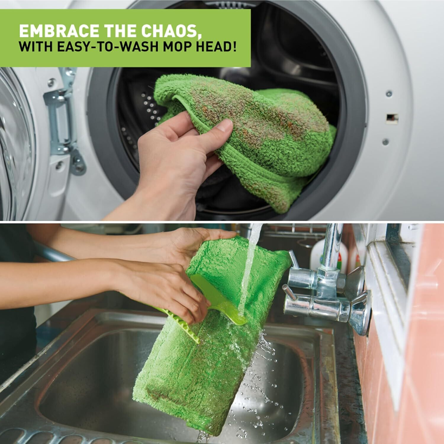 Image of Scotch-Brite Multi-purpose Microfiber for Dry & Wet Cleaning Flat Mop
