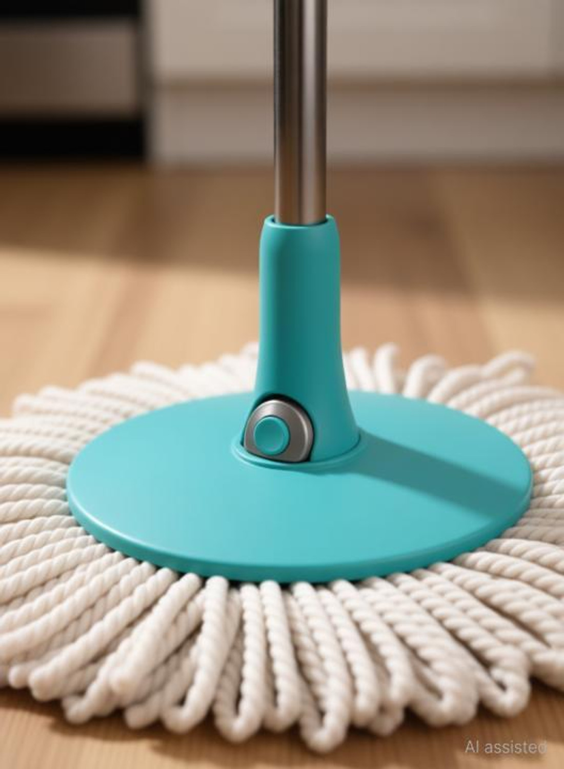 Image of SST Eco Spin Mop-Rod Stick, Mop Head And 3 Refill - Wet & Dry 360 Mops Pocha Mop Set