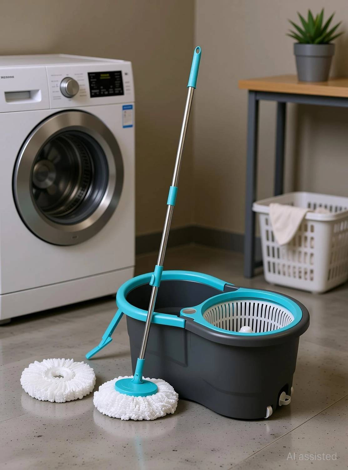 360 CLEANING MOP SET FLOOR CLEANING COMES WITH 1 MICROFIBER REFILL Mop Set - Image 1