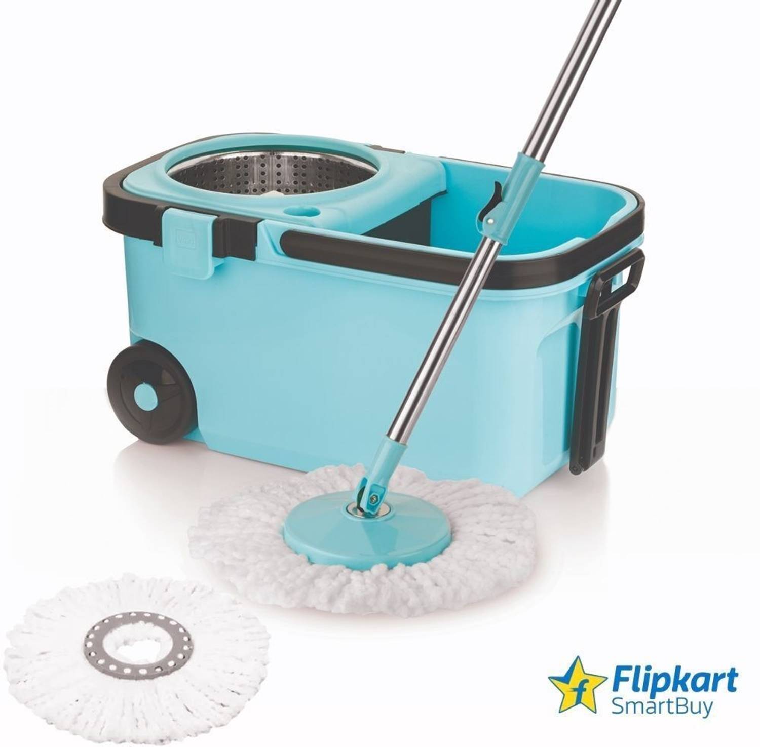 Flipkart SmartBuy 360 Degree Bucket Mop with Steel Spinner - Image 4