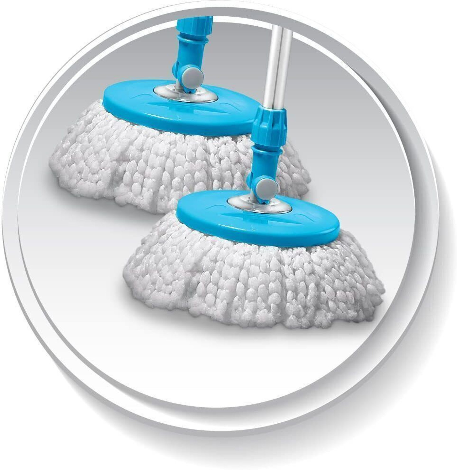 Image of Flipkart SmartBuy Gamma with 360? Spinner 2 Microfiber heads & Twin Bucket Wet & Dry Mop