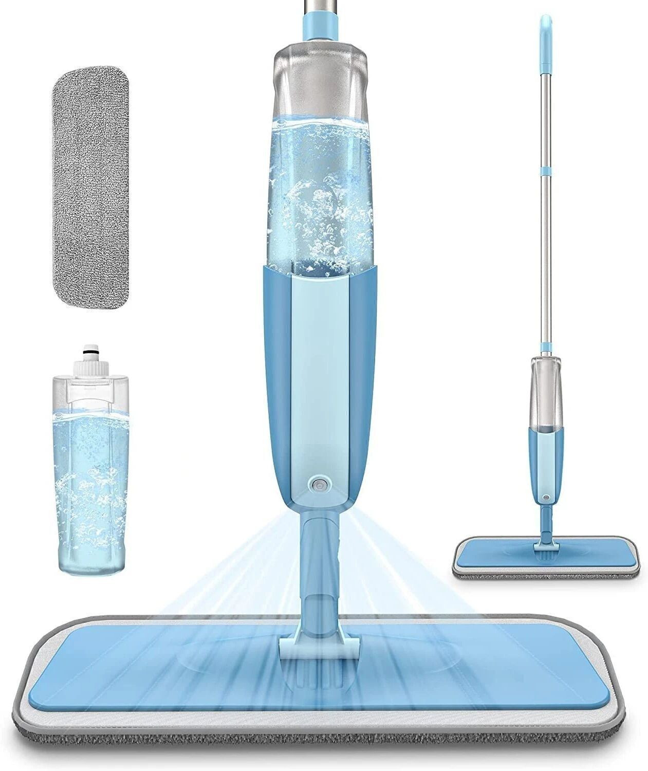 Image of X - Glam Microfiber Flat Spray Mop for Hardwood & Tile Wet & Dry Mop