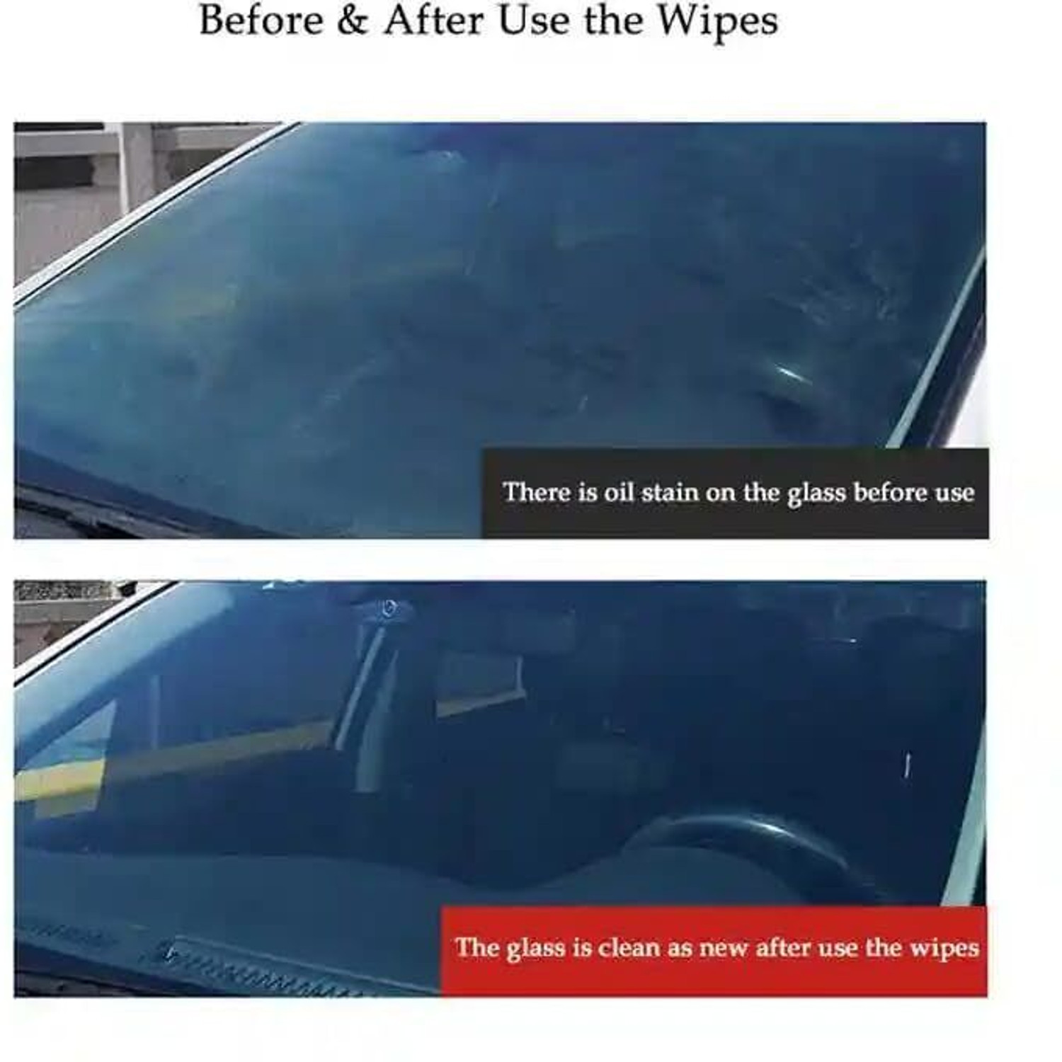 Image of VENTERPRISE Auto Car Glass Anti Fog Wipes (pack of 1 / 80 pcs) Wipes (White)