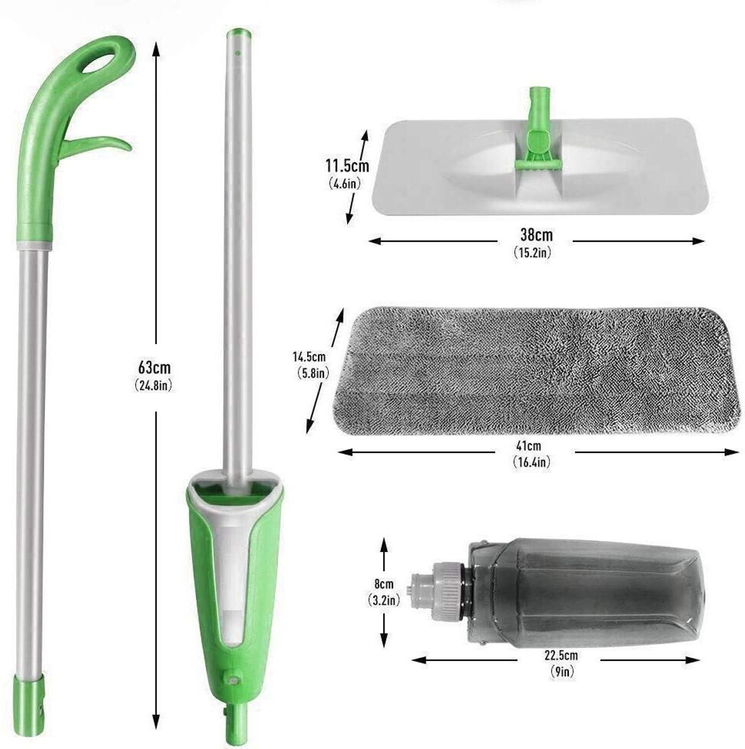 Image of X - Glam Microfiber Flat Spray Mop for Hardwood & Tile Wet & Dry Mop