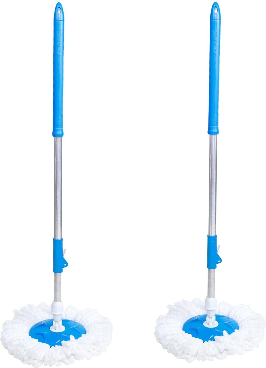 Image of WiperWorld 2 Spin Mop Floor Cleaner Stick Mop Set for House Cleaning Floor Cleaner Mop Head Mop Head and Rod
