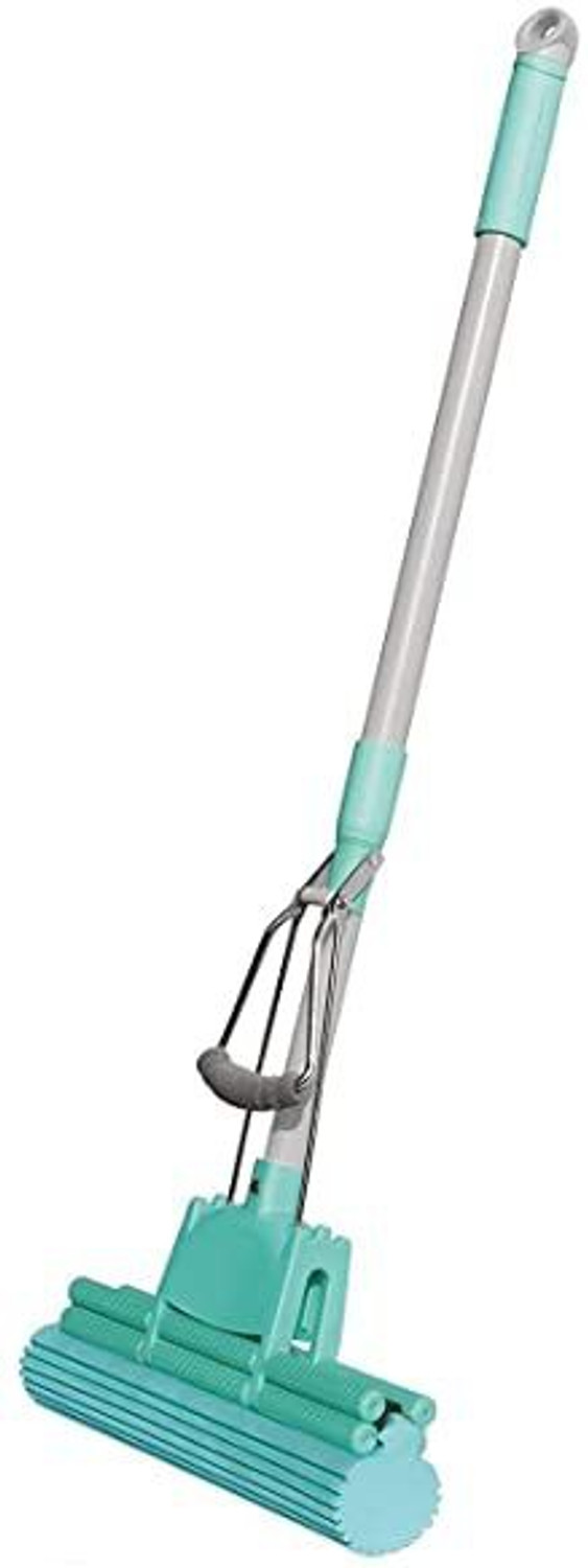 Image of KESHAVART Adjustable Telescopic Handle Squeegee Absorber Sponge Cleaner Mop Sponge Wet and Dry Brush