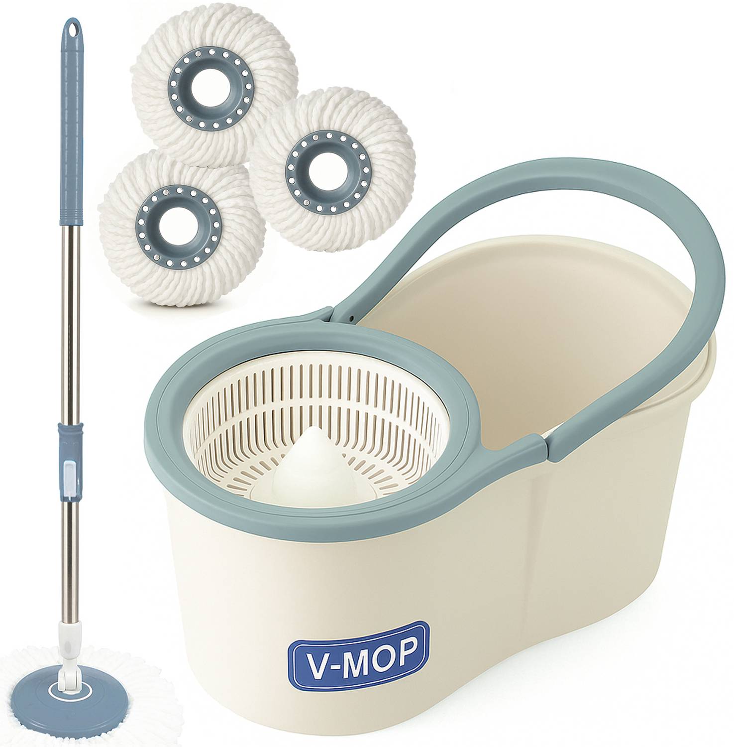 V-MOP Classic Magic Spin Dry Bucket Mop - Image 1