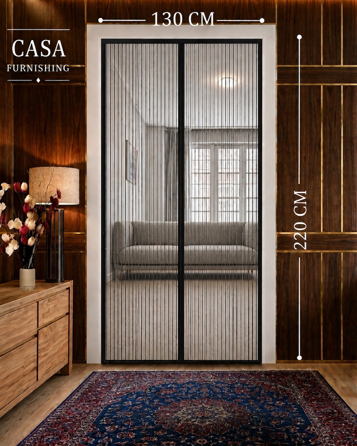 Image of CASA FURNISHING MDNT-PRT-130X220-D04 Polyester Washable Adults Mosquito Net