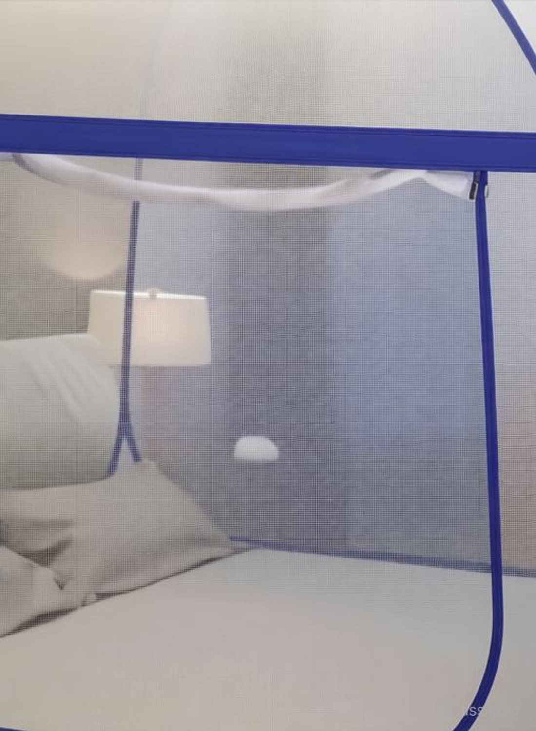 Image of VS Enterprises Machhardani -Double bed Size (6.5ft) X 200 (6.5ft) X 145 Foldable HDPE - High Density Poly Ethylene Washable Adults Mosquito Net