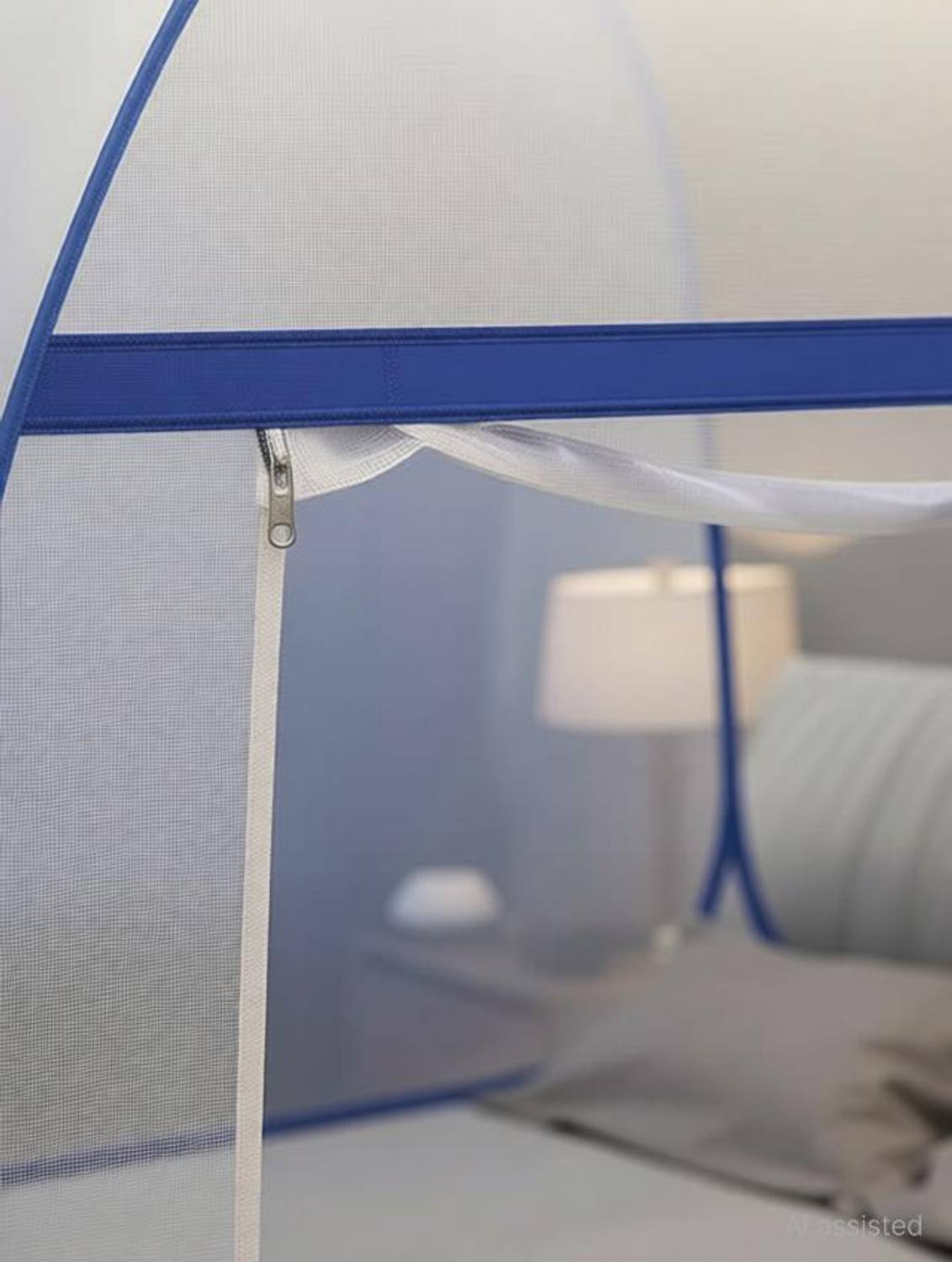 Yunik Dark Blue Heavy Carry Bag Mosquito Net for Adults - Image 3