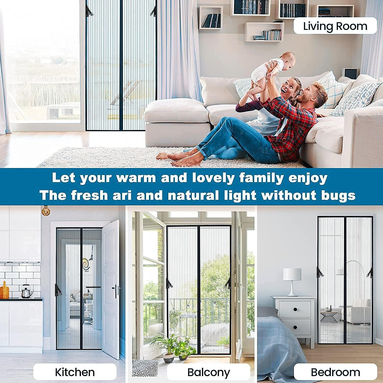 Image of CASA FURNISHING MDNT-PRT-D04 Polyester Washable Adults Mosquito Net
