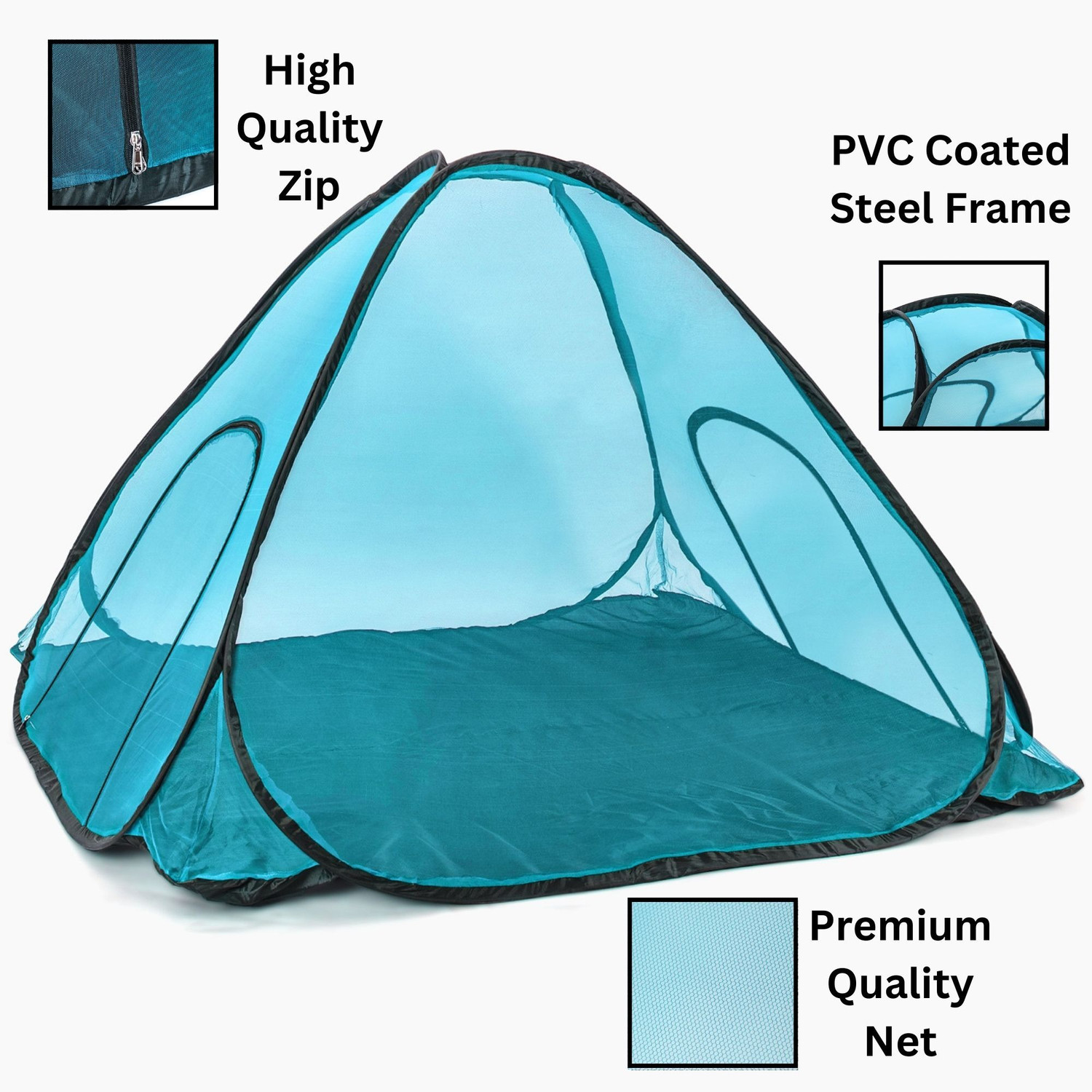 Image of ALYSTER Mosquito Net Double Bed | Machhardani Double Bed | Kosu Valai Family & King Size Polyester Washable Adults Mosquito Net