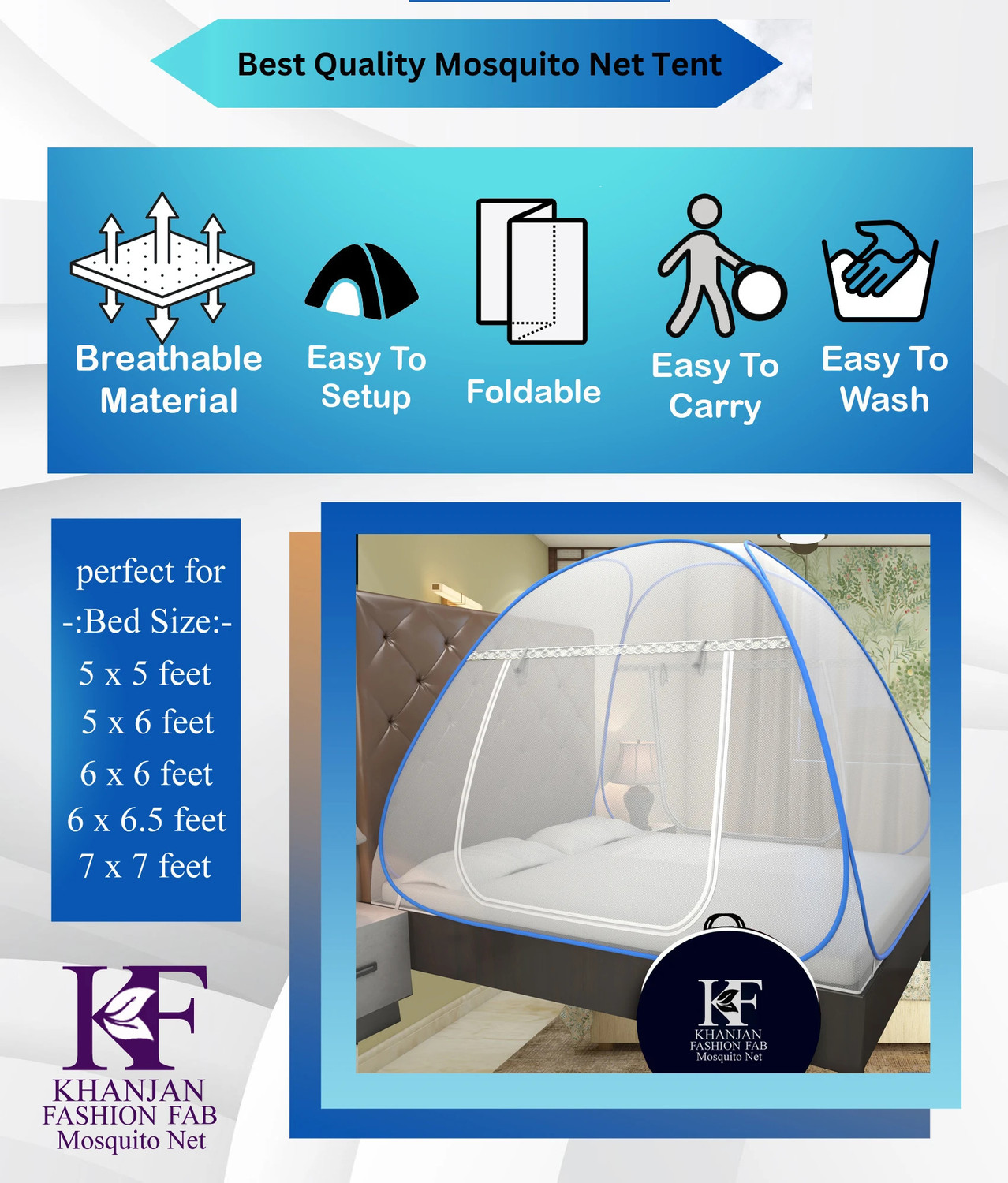Image of Monarika WHITE outdoor mosquito net tent mosquito net 8 8ft double bed machardani doubl Polyester Washable Adults Mosquito Net