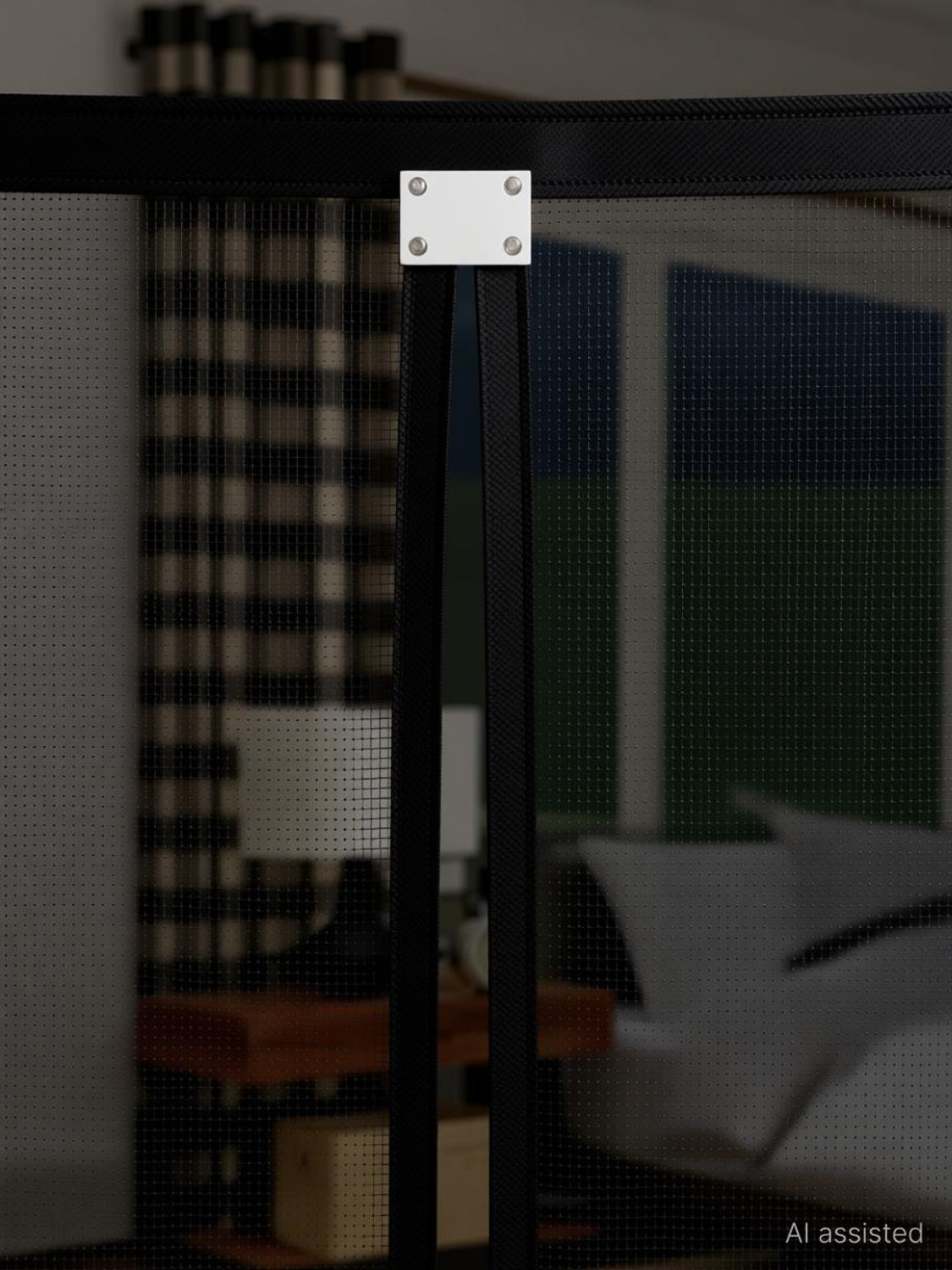 Image of LeoMates Sliding mosquito net for door:: mosquito magnetic screen door net curtain Polyester Washable Adults Mosquito Net