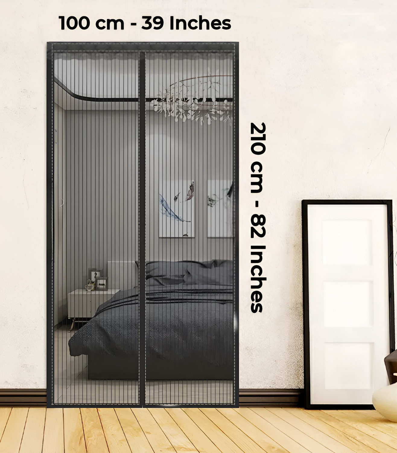 Image of twoligth Twolight Auto-Close Magnetic Mesh Door | Mosquito Net Curtain Polyester Washable Adults Mosquito Net
