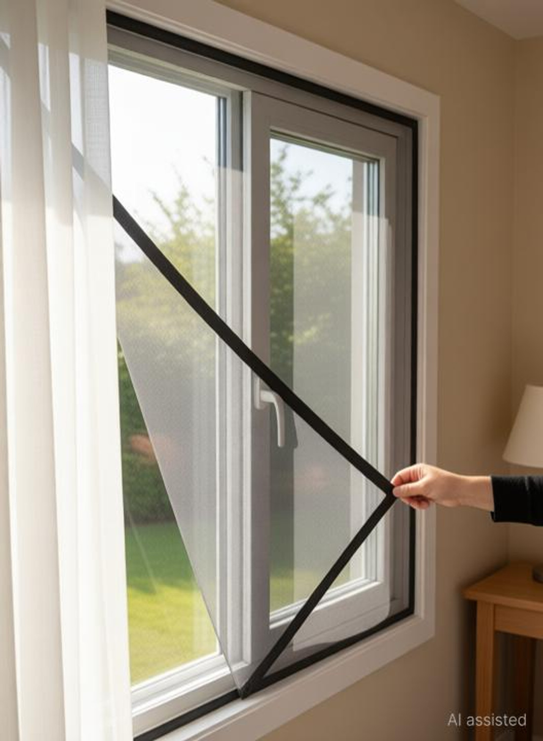 Image of BLEMY WINDOW NET HDPE - High Density Poly Ethylene Washable Adults Mosquito Net