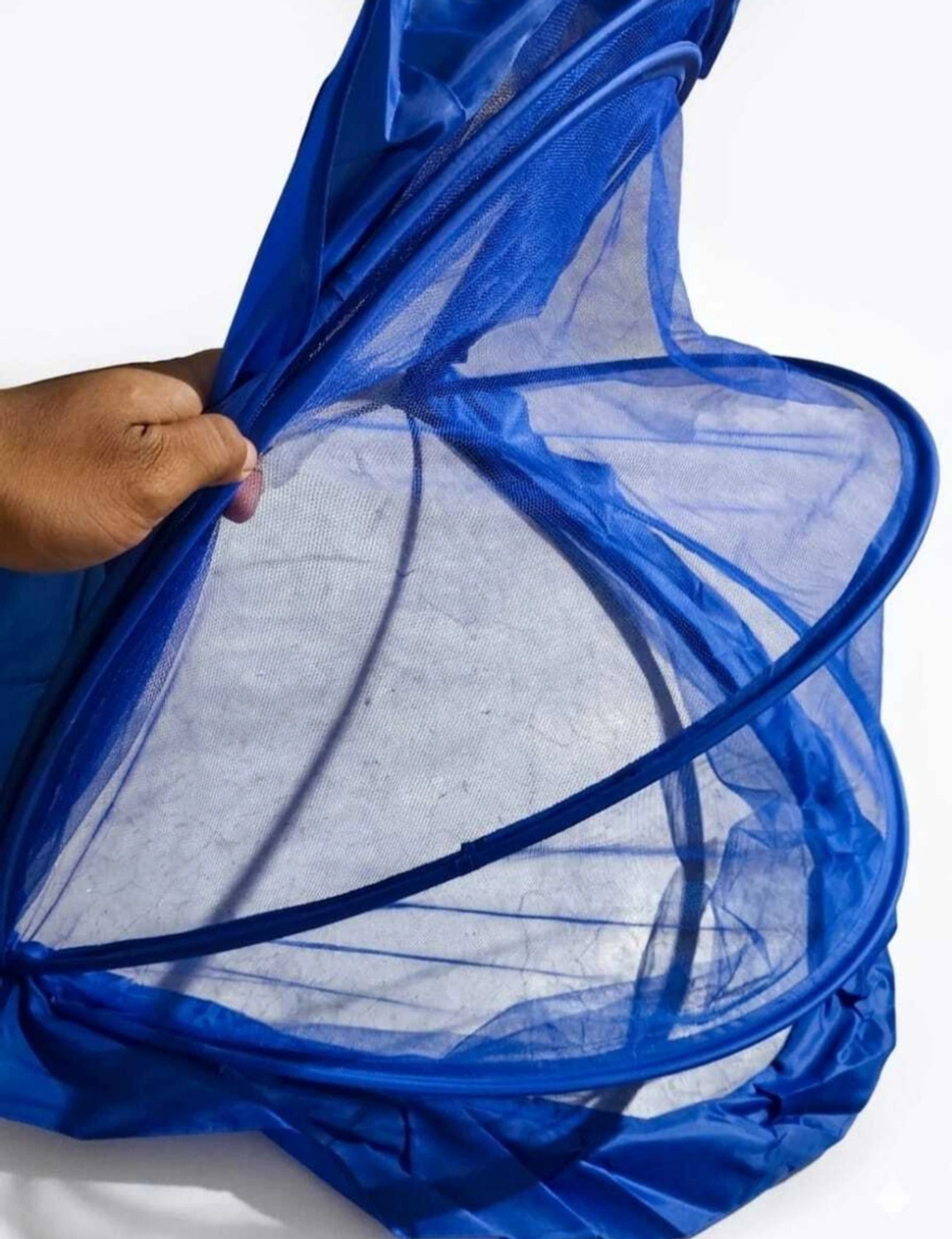 Image of TONY STARK Baby tent mosquito net and very unique product and premium quality blue Polyester Washable Infants Mosquito Net