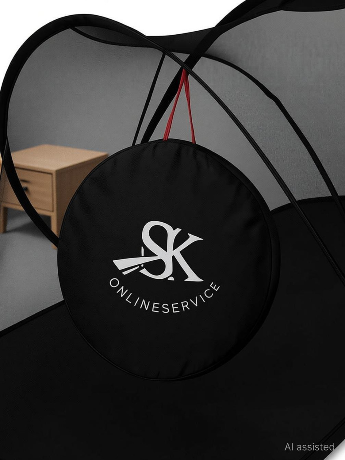 Image of SK Online Services Mosquito NET Emporium Polyester Foldable Lightweight Portable Single Bed Polyester Washable Adults Mosquito Net