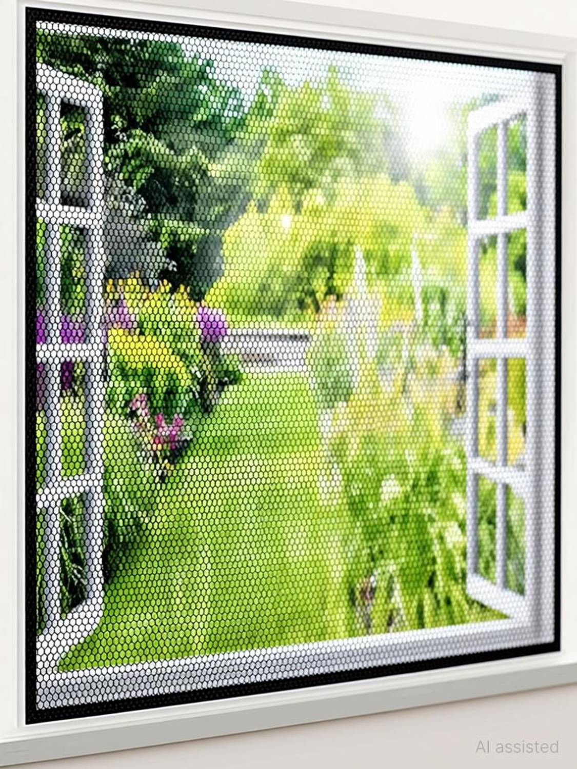Atlara 120 GSM Fiberglass Windows Mosquito net Color-Grey(Size-4x2 Feet 48x24 Inch) Fibre Washable Adults Mosquito Net