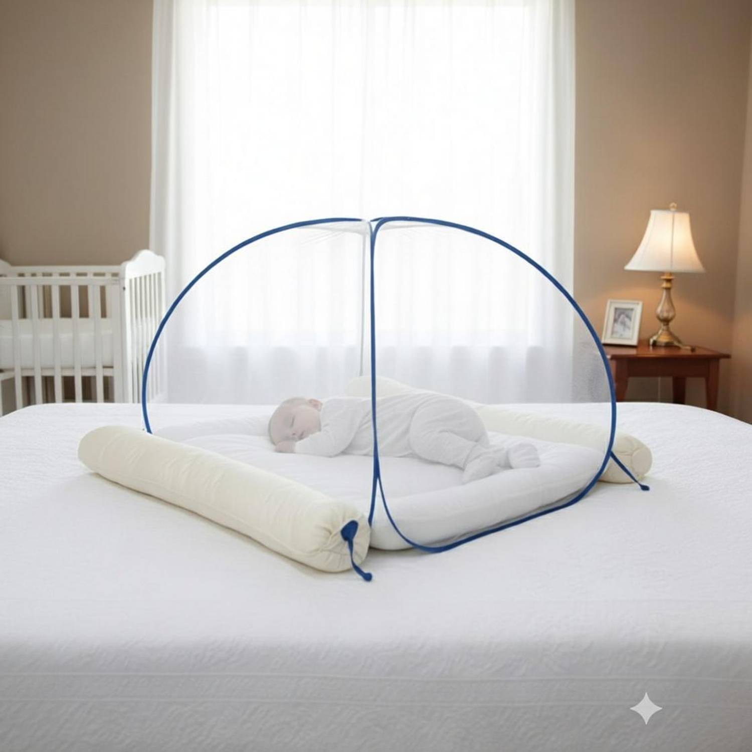 Ajejaj baby-tent-white.0 Size Polyester Washable Kids Mosquito Net