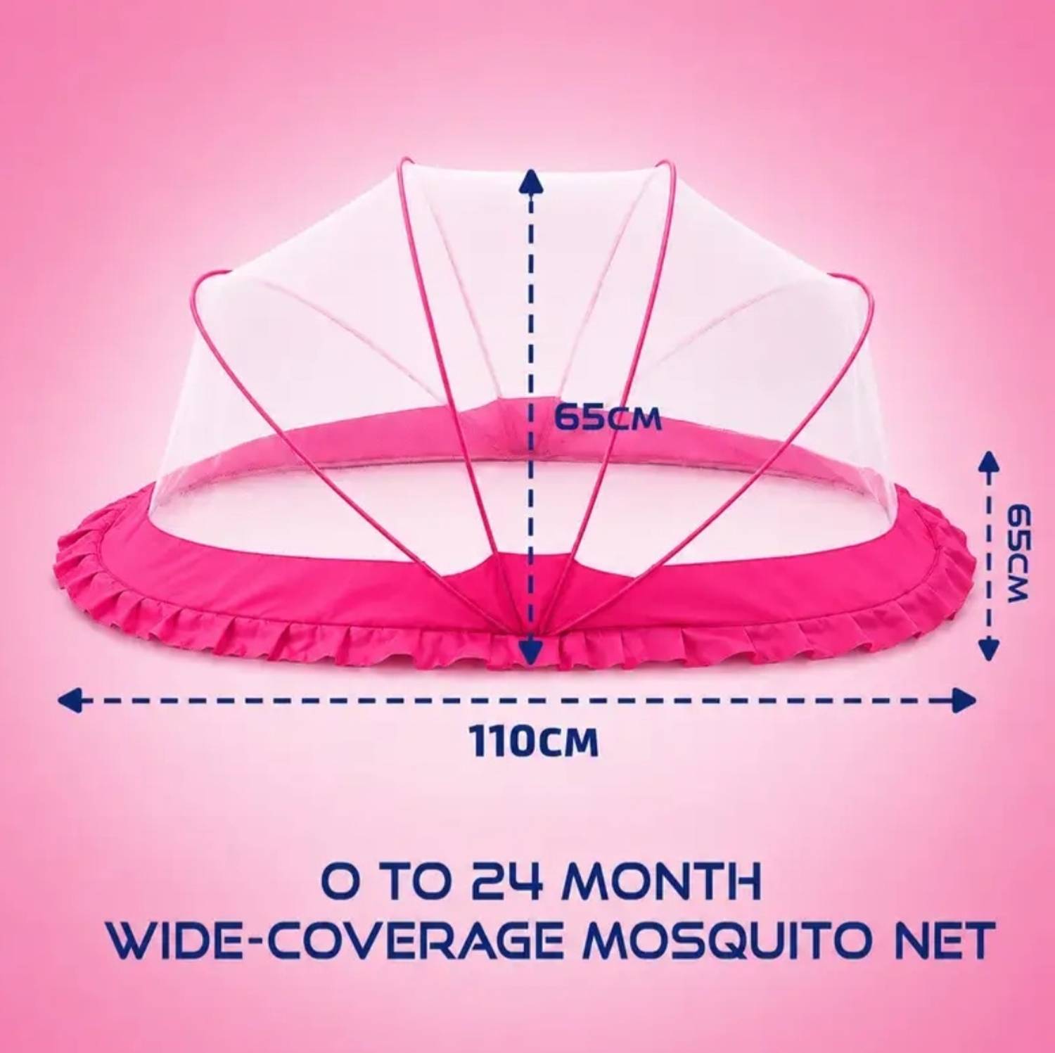 ERSAD Foldable Baby Crib Mosquito Net - Image 4