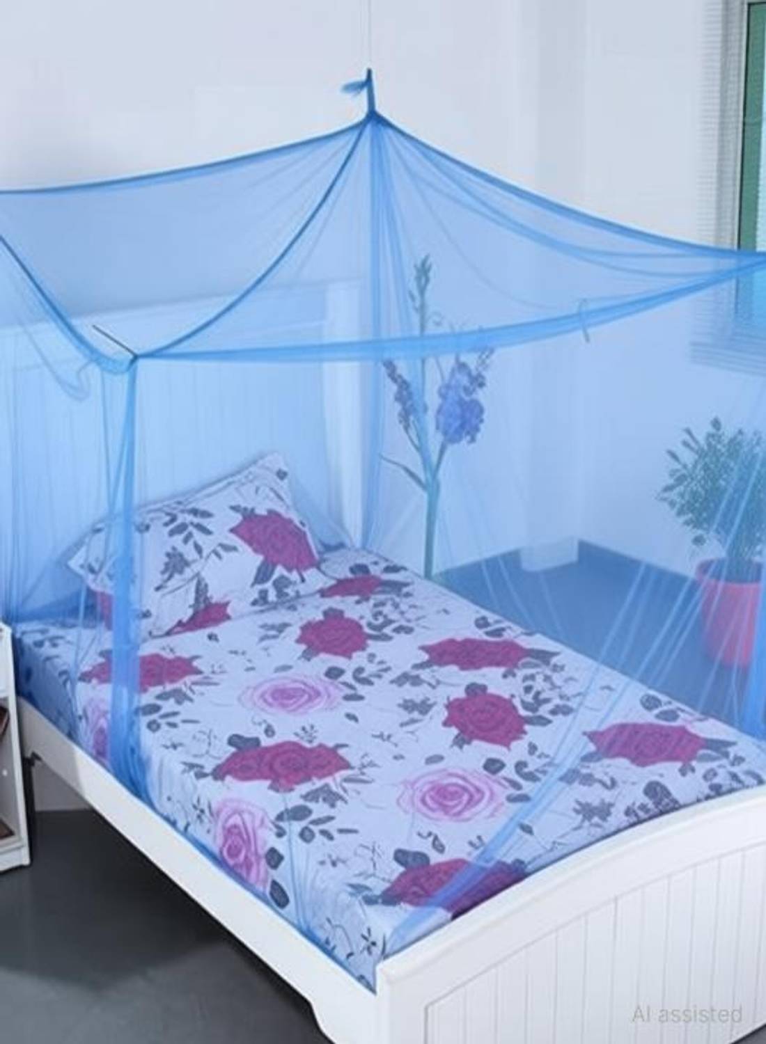 Rahulmosquito Bed box Double 529 HDPE - High Density Poly Ethylene Washable Adults Mosquito Net