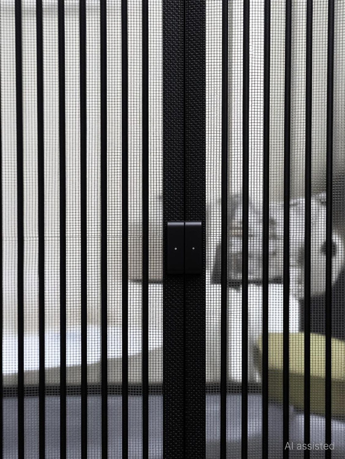 Image of OmliMnet Sliding mosquito net for door:: mosquito magnetic screen door net curtain Polyester Washable Adults Mosquito Net