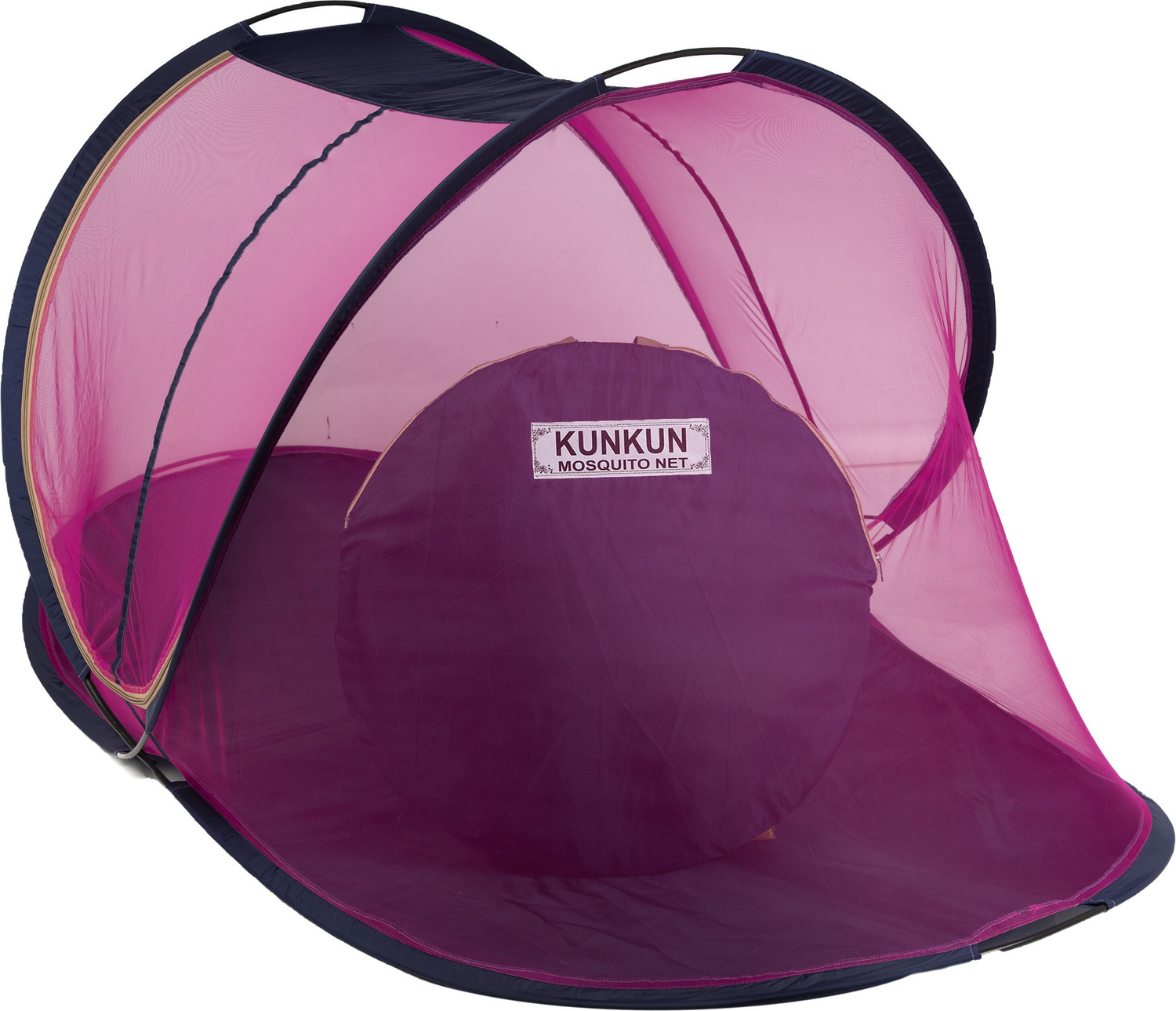 Image of KUNKUN Polyester Adults Foldable Polyester Single Bed Size Mosquito Net Mosquito Net Polyester Washable Adults Mosquito Net