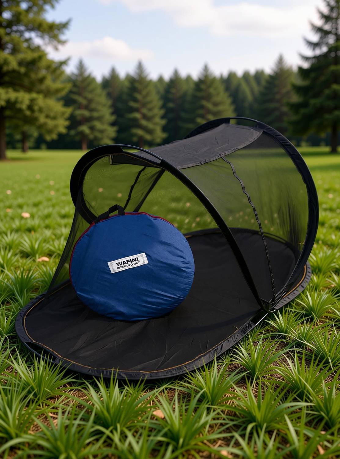 HEAVY Quality Soft Comfortable BIG ZIPPER OVERLOCKED L 215 W 102 H 90 CM Polyester Washable Adults Mosquito Net - Image 2