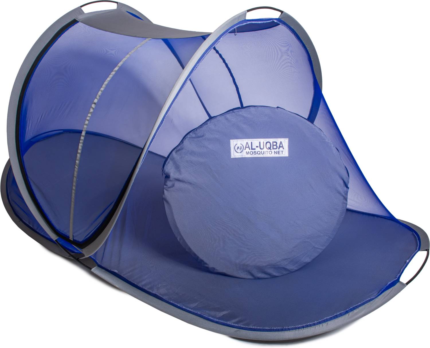 AL-UQBA Crepe Clothe Single Bed Size 6.8×3.3×2.9 Feet One Sided Gate Polyester Washable Adults Mosquito Net