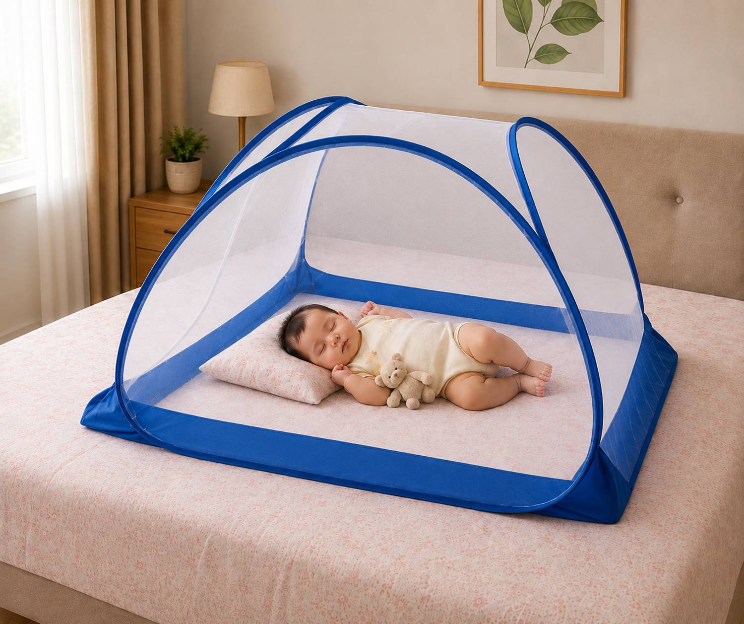 Barakah Foldable Baby Mosquito Net 3ftx3ftx2.5ft - Image 1