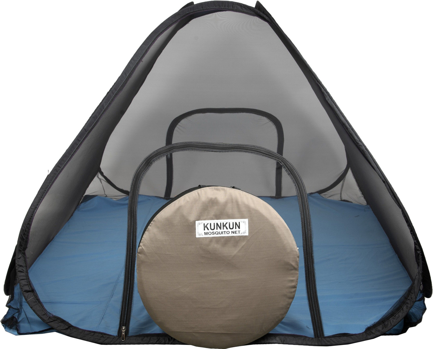 Image of KUNKUN Foldable Polyester Premium Quality Of Double Bed Size ( Queen Size ) Polyester Washable Adults Mosquito Net