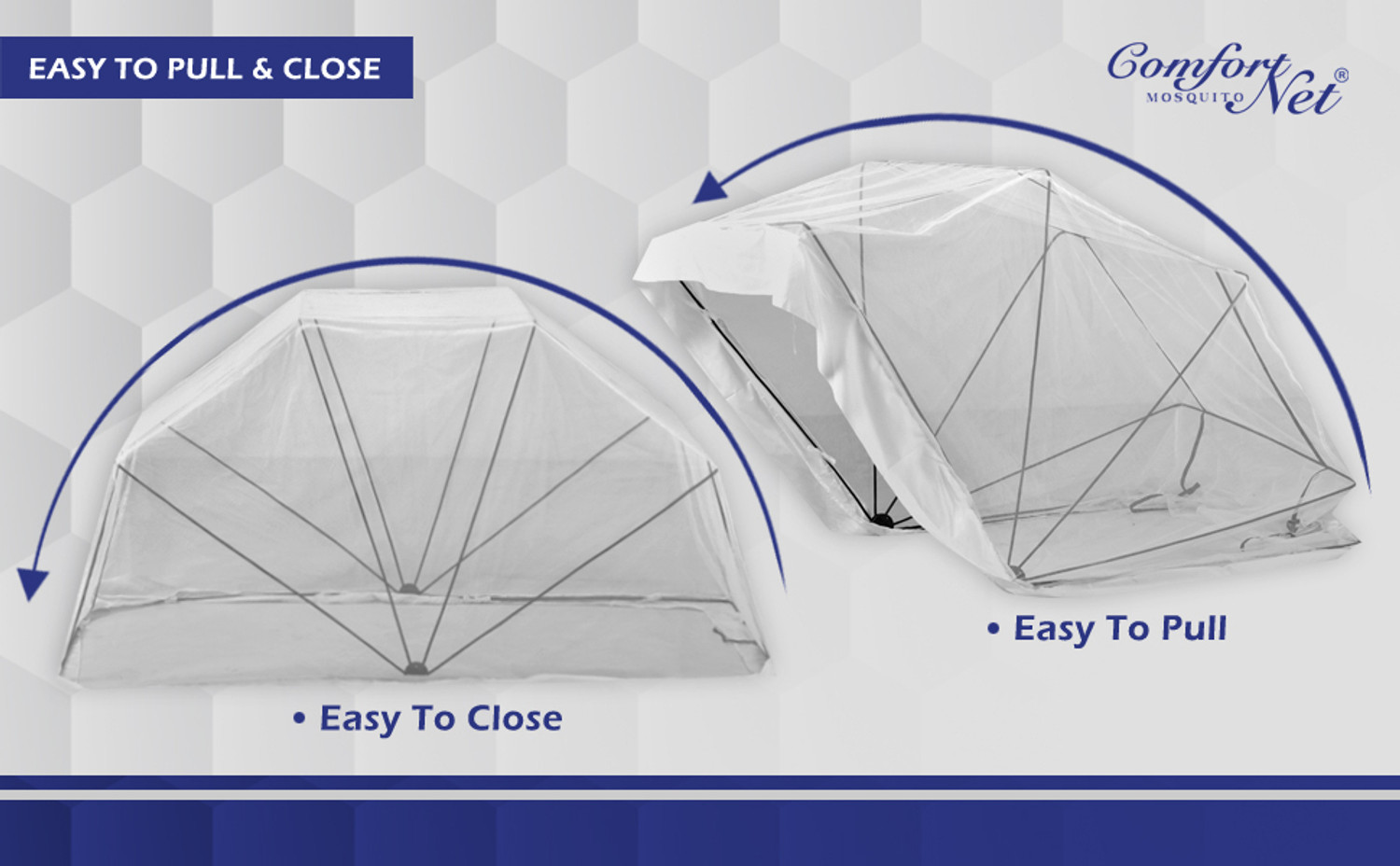 Image of comfort mosquito net SINGLE BED Polyester Washable Adults Mosquito Net
