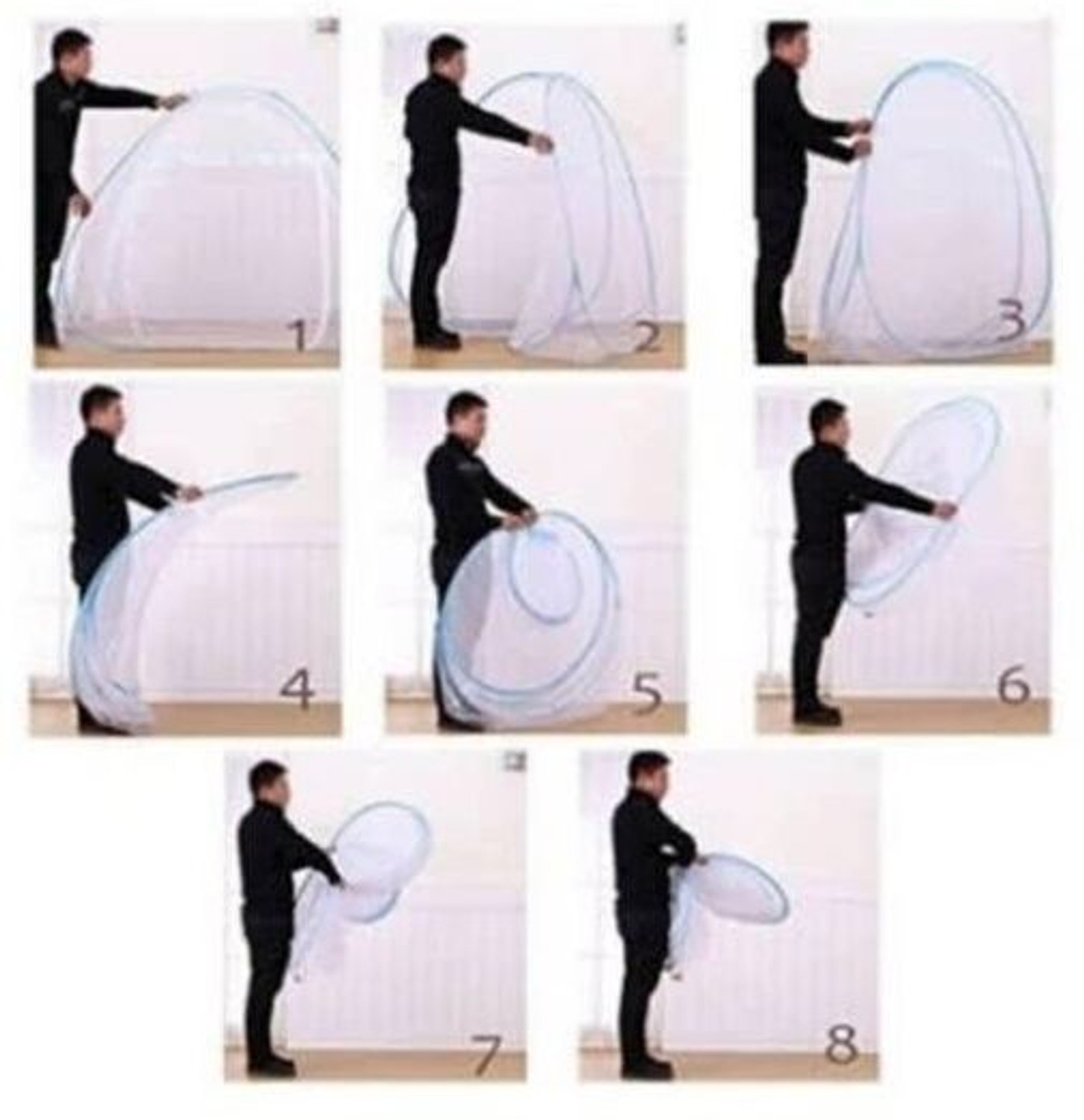 Image of Love N Care Khaki foldable mosquito net Cotton Adults Mosquito Net