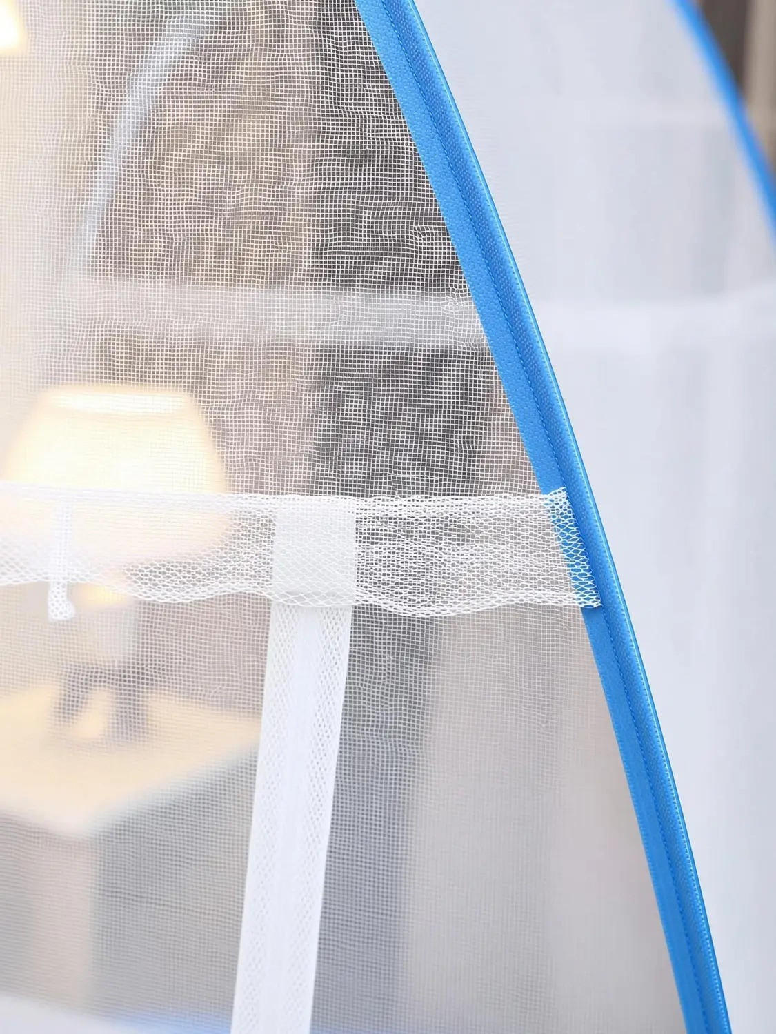 Image of VS Enterprises Machhardani -Double bed Size (6.5ft) X 200 (6.5ft) X 145 Foldable HDPE - High Density Poly Ethylene Washable Adults Mosquito Net