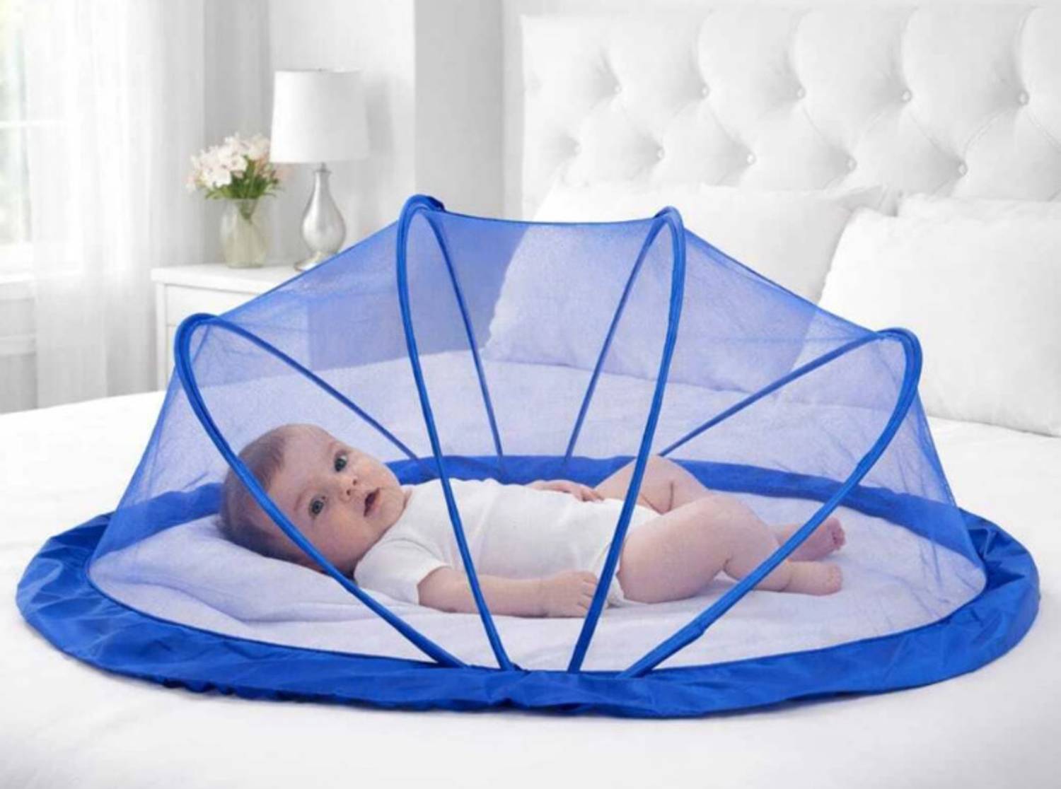 ARIFA ENTERPRISE Baby Mosquito Net KIDS Net HDPE - High Density Poly Ethylene Washable Infants Mosquito Net