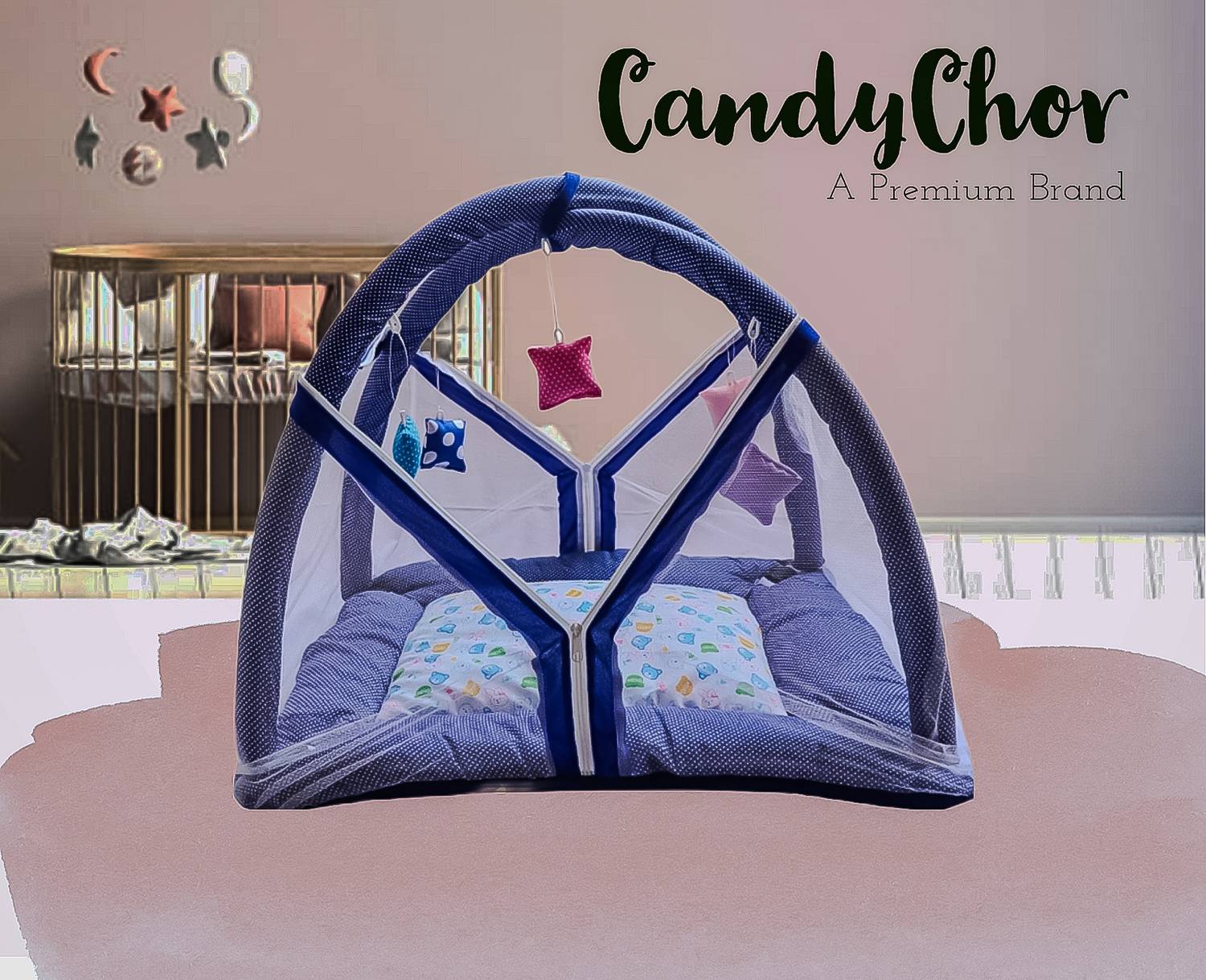 CandyChor Cotton Baby Bed Sized Bedding Set