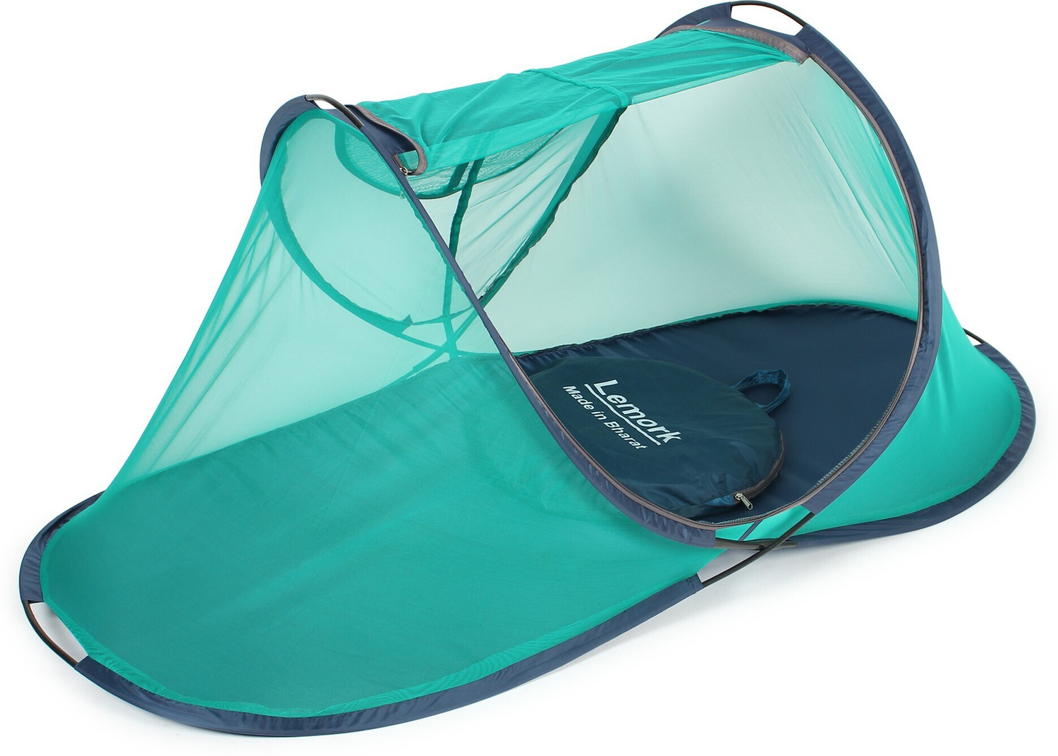 Image of Lemork Single Bed Mosquito Net with Base, Macchardani with Base(Multi Color, Size 7.5x4x4 Feet) Polyester Washable Adults Mosquito Net