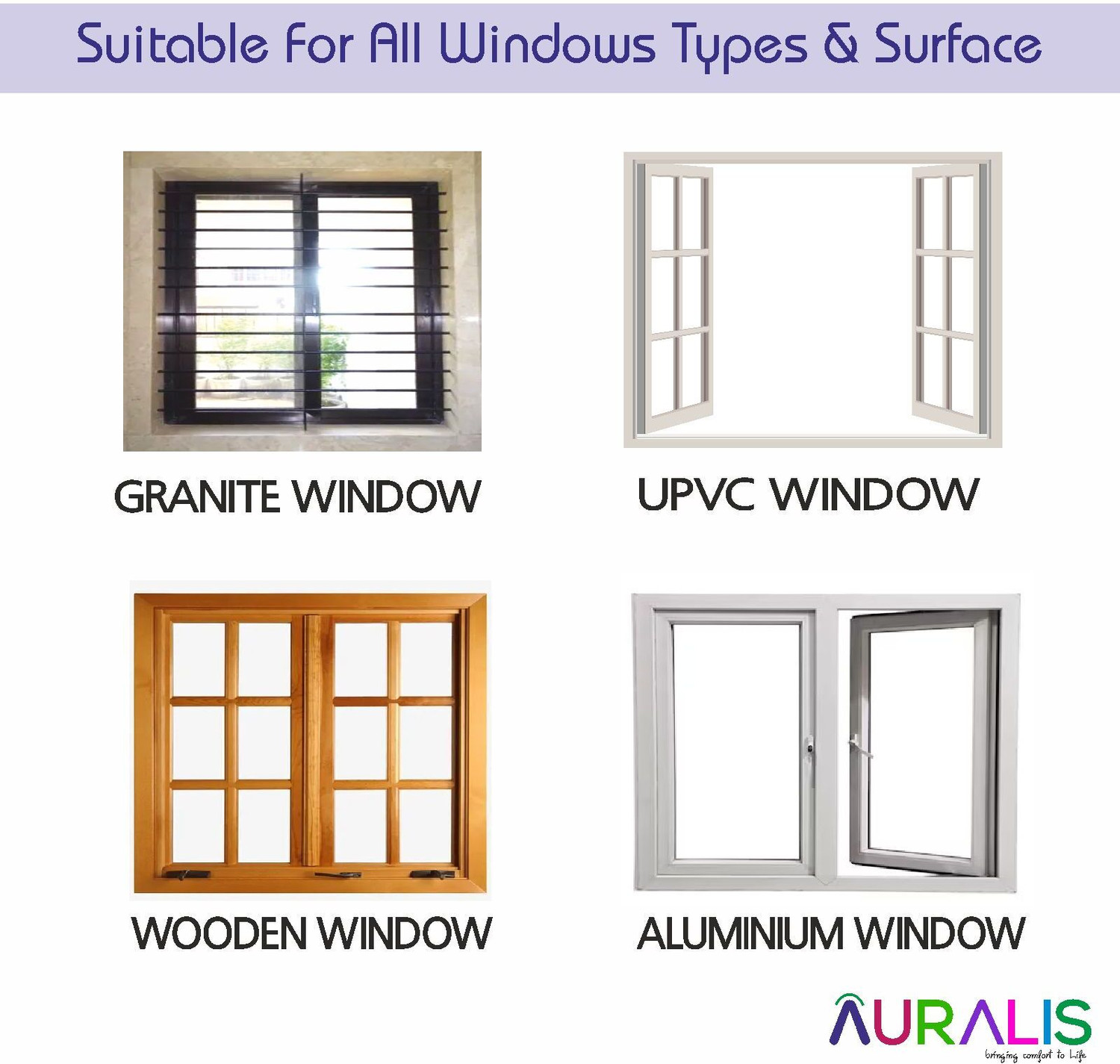 Image of AURALIS Window Mosquito Net Pre Stiched with Adhesive Hook & Loop Tape Polyester Washable Adults Mosquito Net (GREY-70x170 CM, Frame Hung)