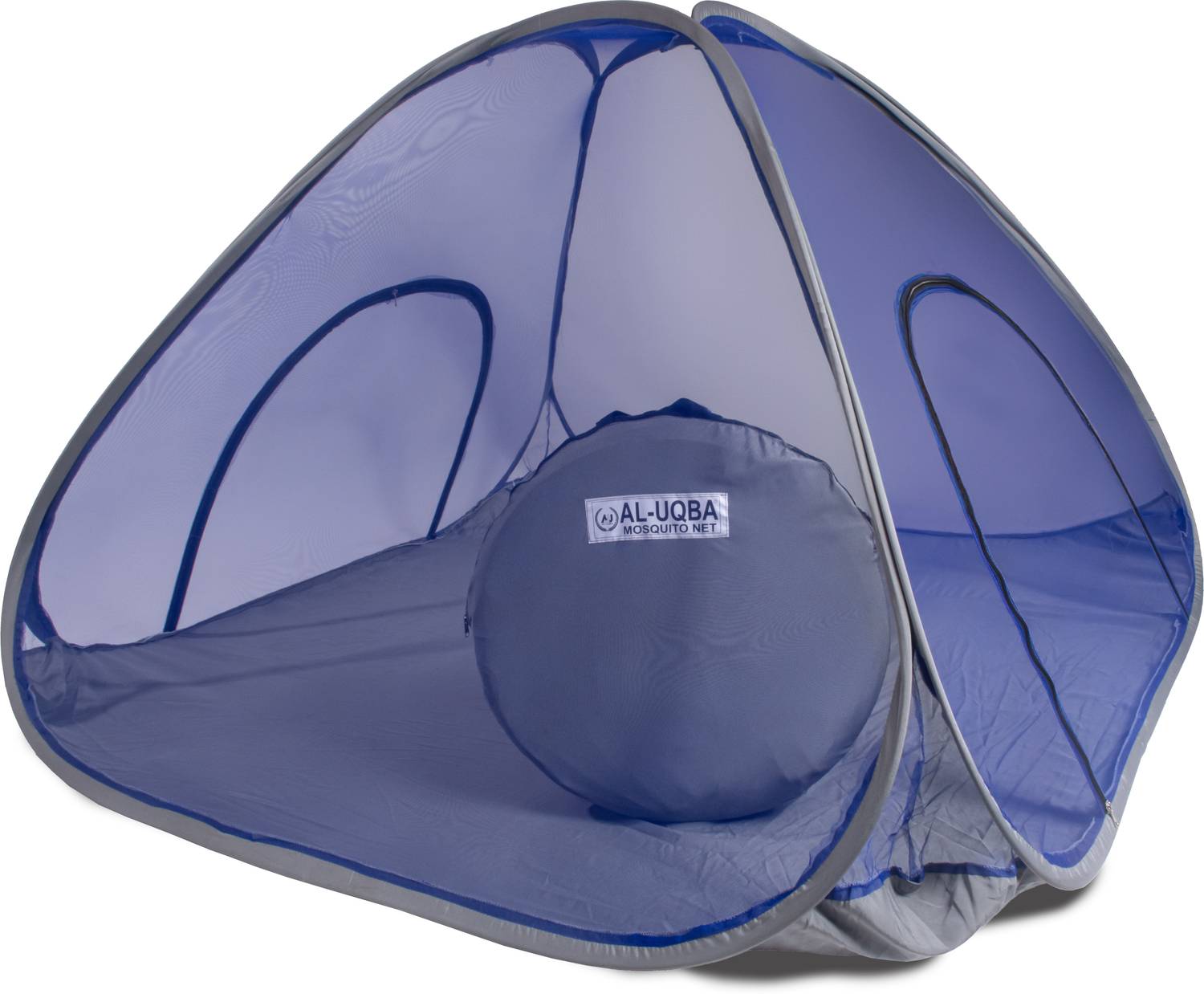 AL-UQBA King Size 6.5×6.5 Feet With Foldable Double Sided Gate Polyester Washable Adults Mosquito Net