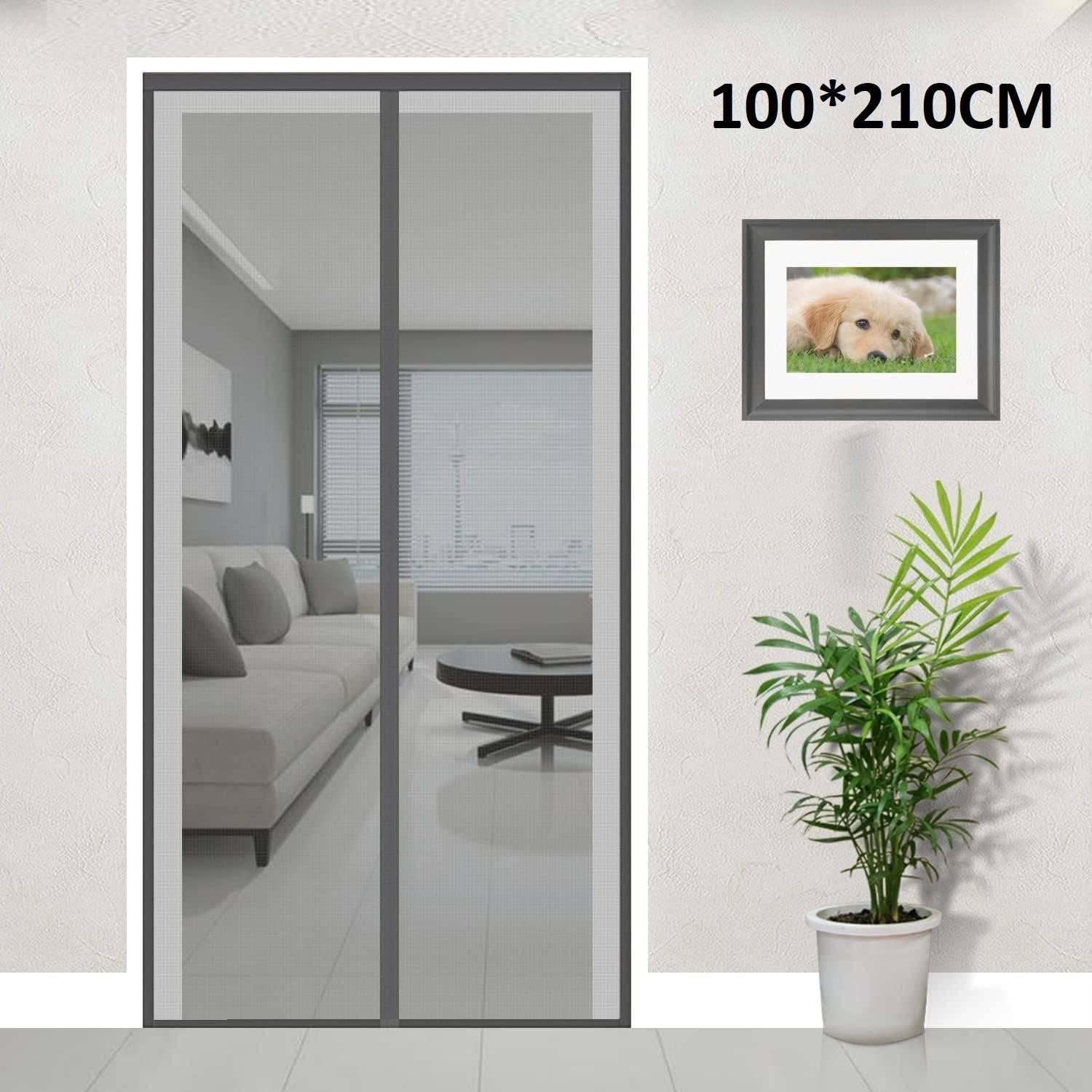 Xure Auto-Closing Magnetic Door Polyester Washable Adults Mosquito Net