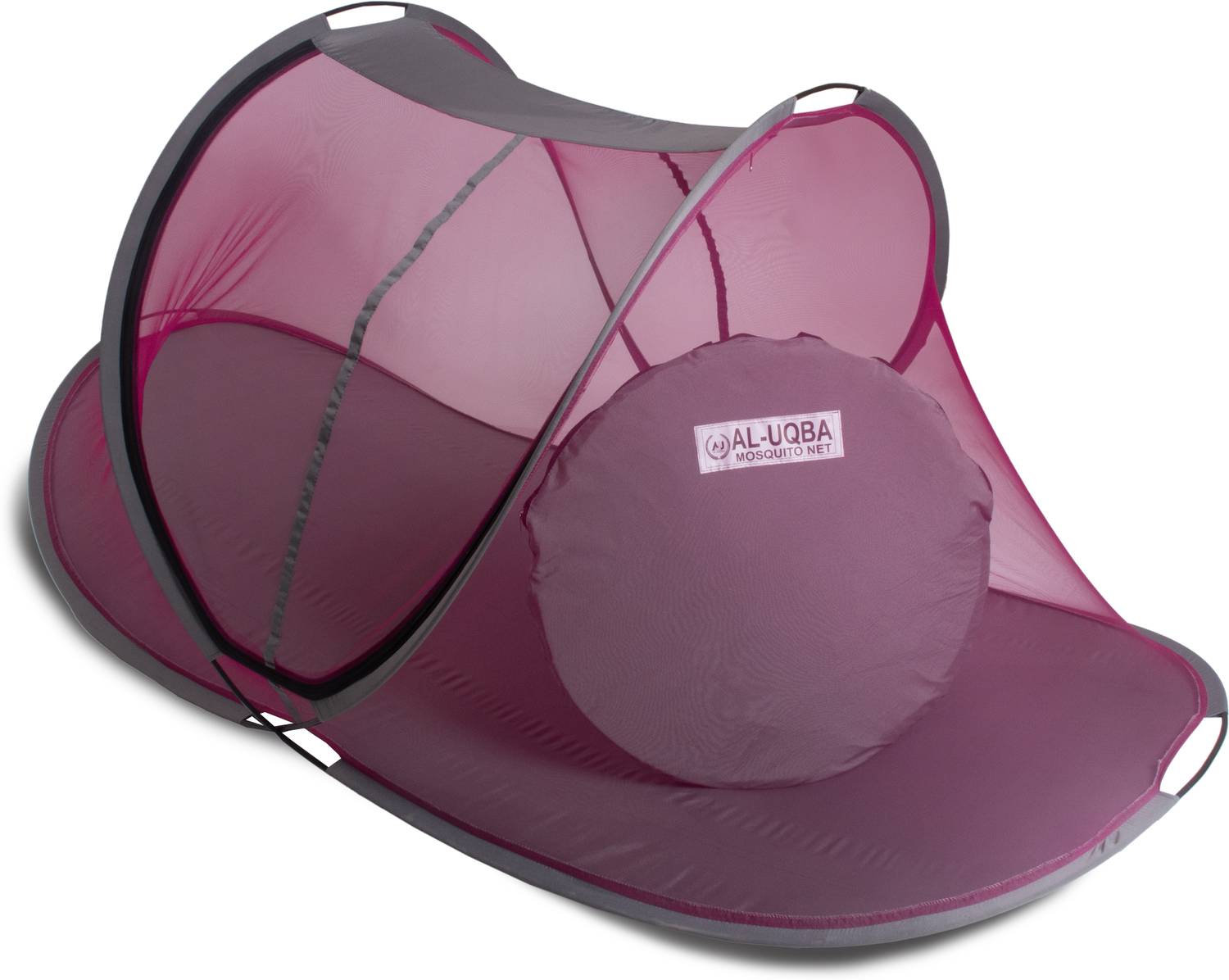 AL-UQBA Crepe Clothe Single Bed Size 6.8×3.3×2.9 Feet One Sided Gate Polyester Washable Adults Mosquito Net