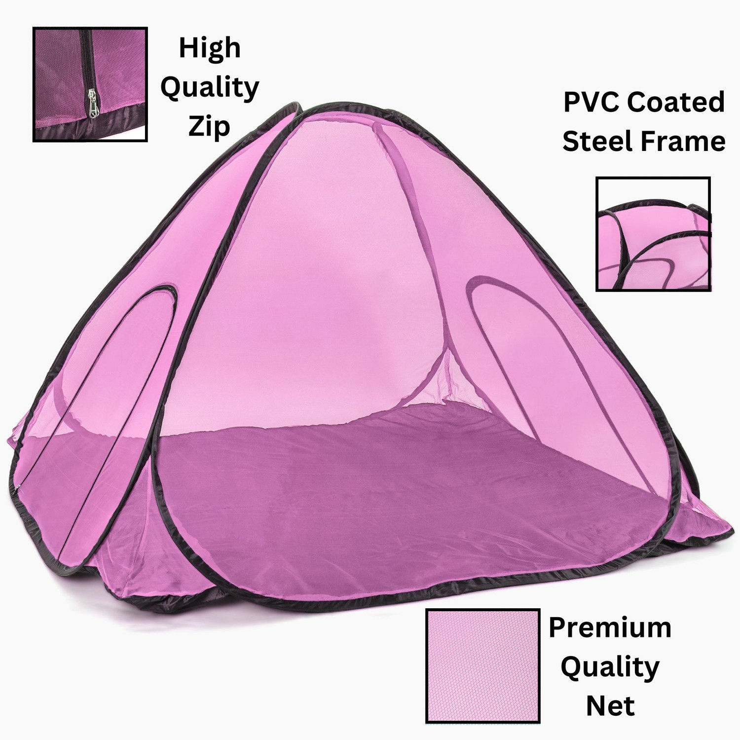 Image of ALYSTER Mosquito Net Double Bed | Machhardani Double Bed | Kosu Valai Family & King Size Polyester Washable Adults Mosquito Net