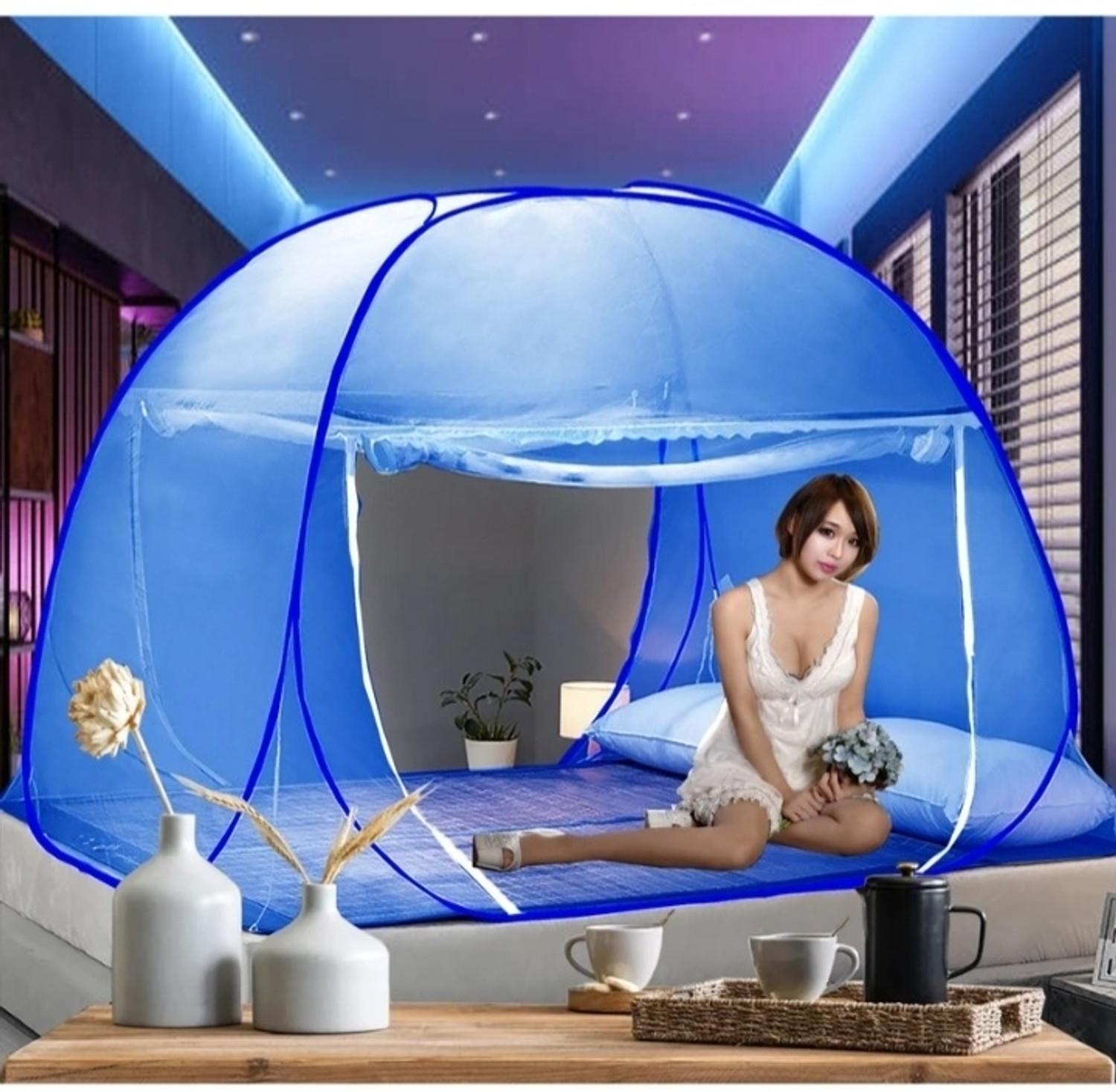 Image of Mosq Creation 4533333 Polyester Washable Adults Mosquito Net