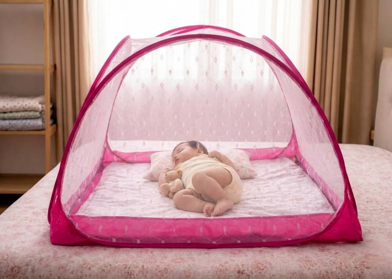 Ajejaj Pink Baby mosquito net Polyester Kids Mosquito Net