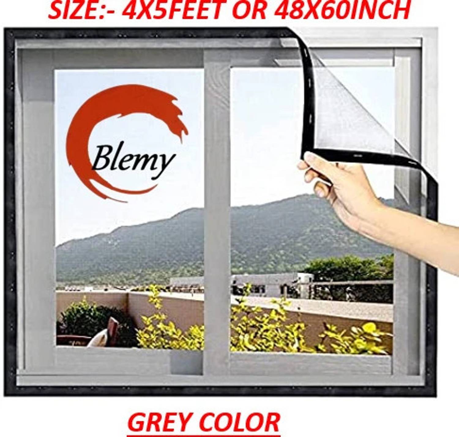 BLEMY 4X5 WINDOW NET HDPE - High Density Poly Ethylene Washable Adults Mosquito Net