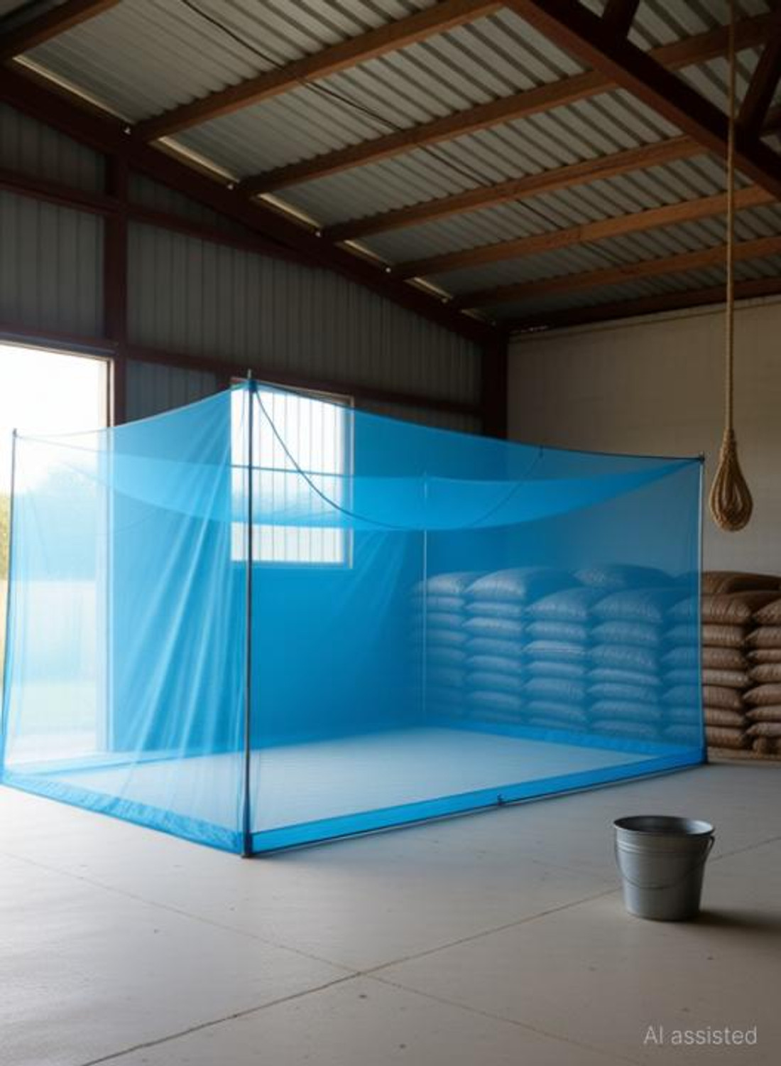 Image of chirag Mosquito net for pet Animals Tent /Machardani Cow /Buffalo (20x10x10) HDPE - High Density Poly Ethylene Washable Adults Mosquito Net
