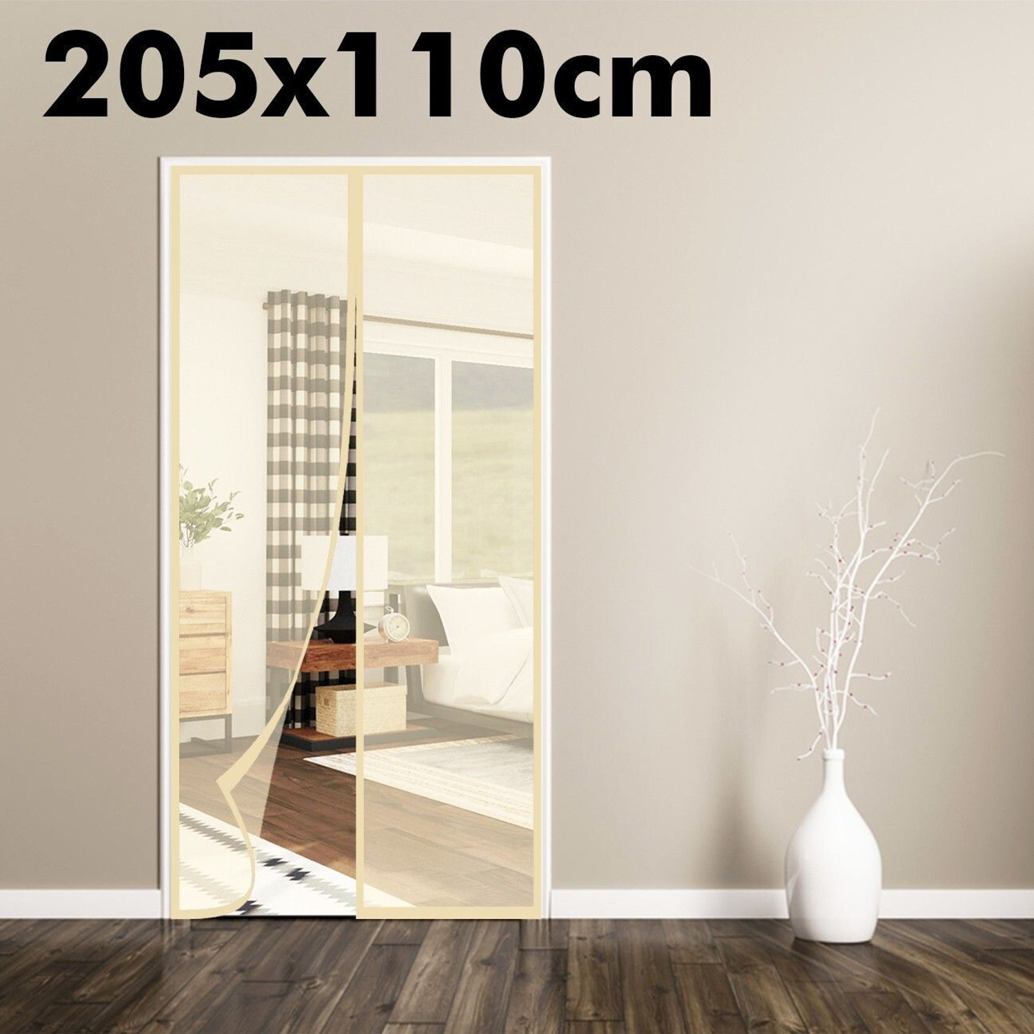 Image of Lifekrafts Auto-Closing Magnetic Door Polyester Washable Adults Mosquito Net
